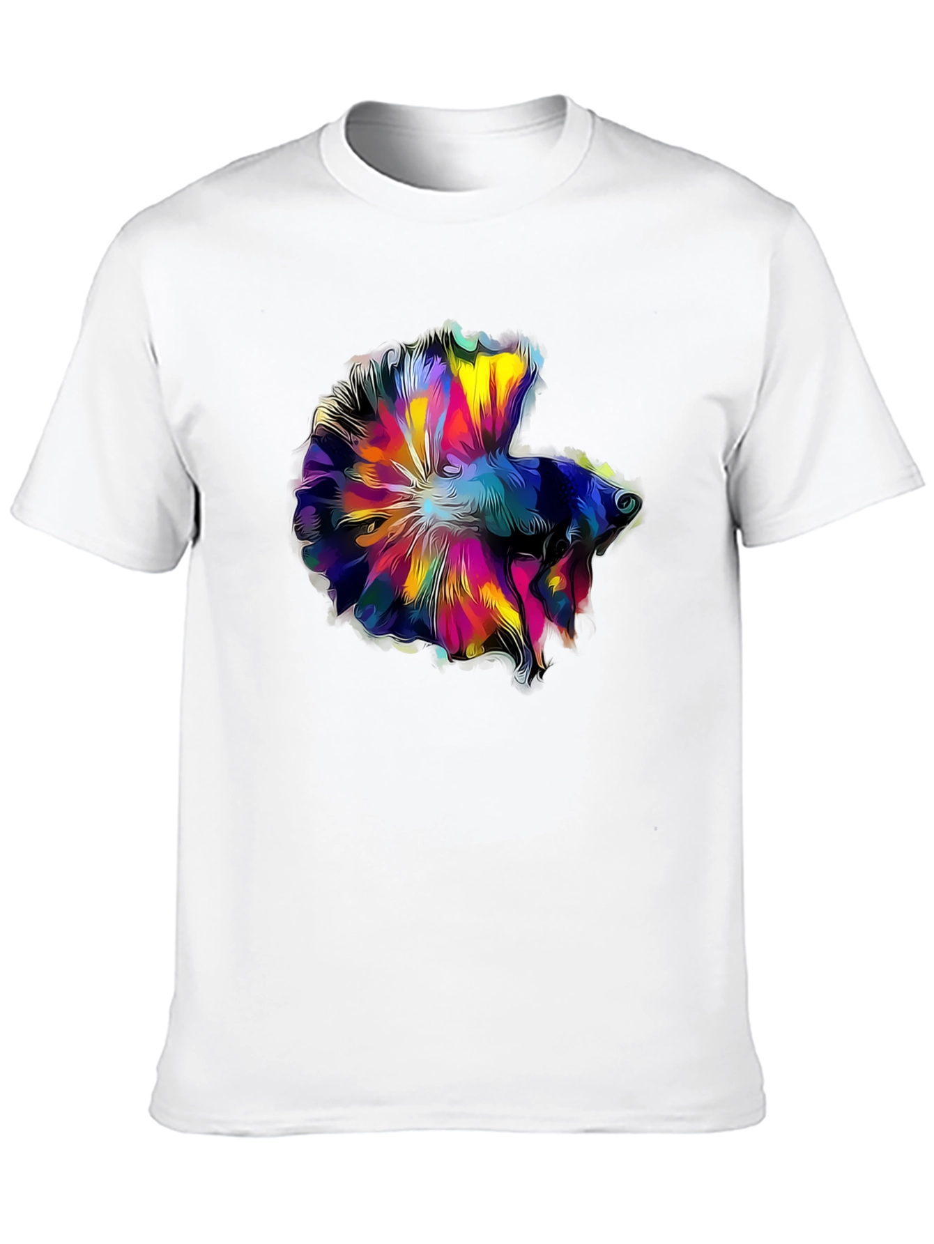 Betta Fish Graphic Tee - Mens Black T-Shirt