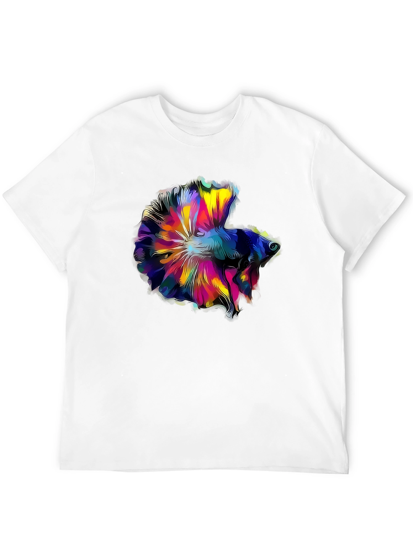 Betta Fish Graphic Tee - Mens Black T-Shirt
