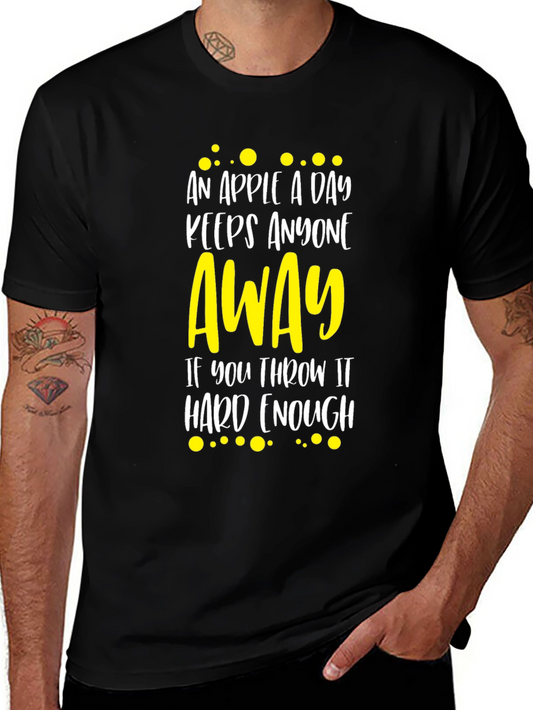 Funny Apple a Day Graphic Tee
