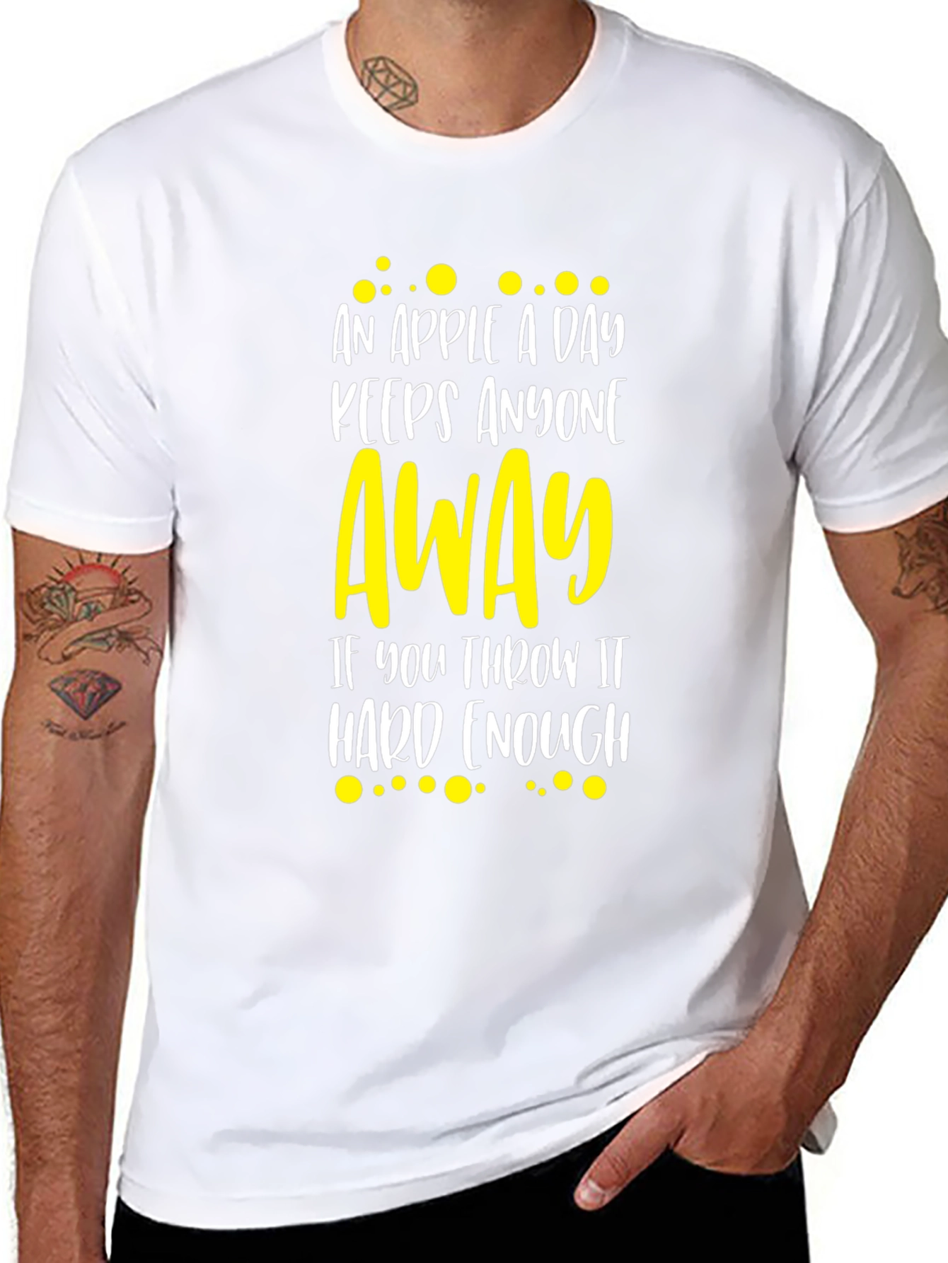 Funny Apple a Day Graphic Tee