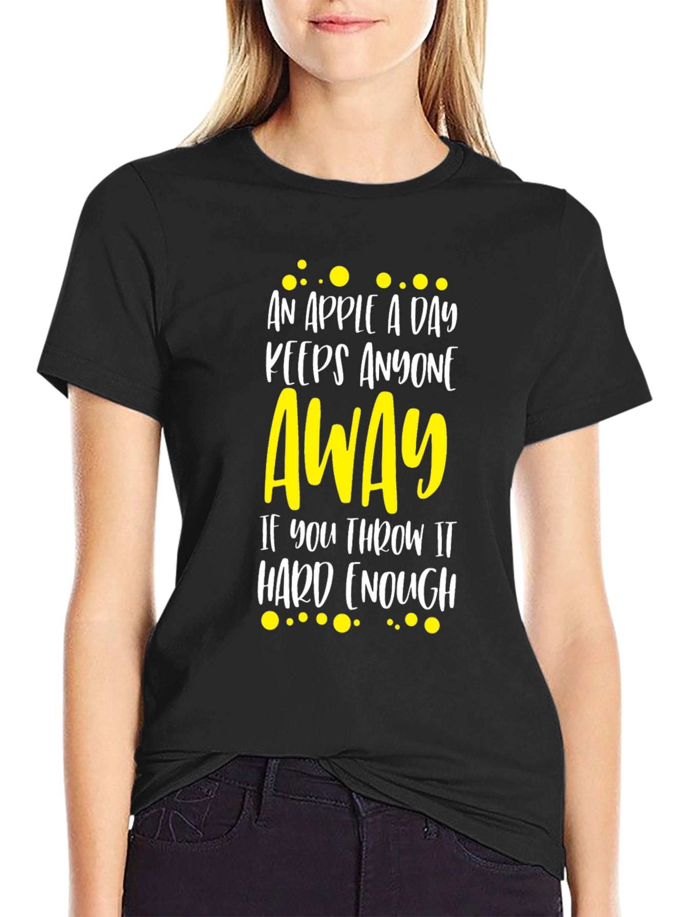 Funny Apple a Day Graphic Tee