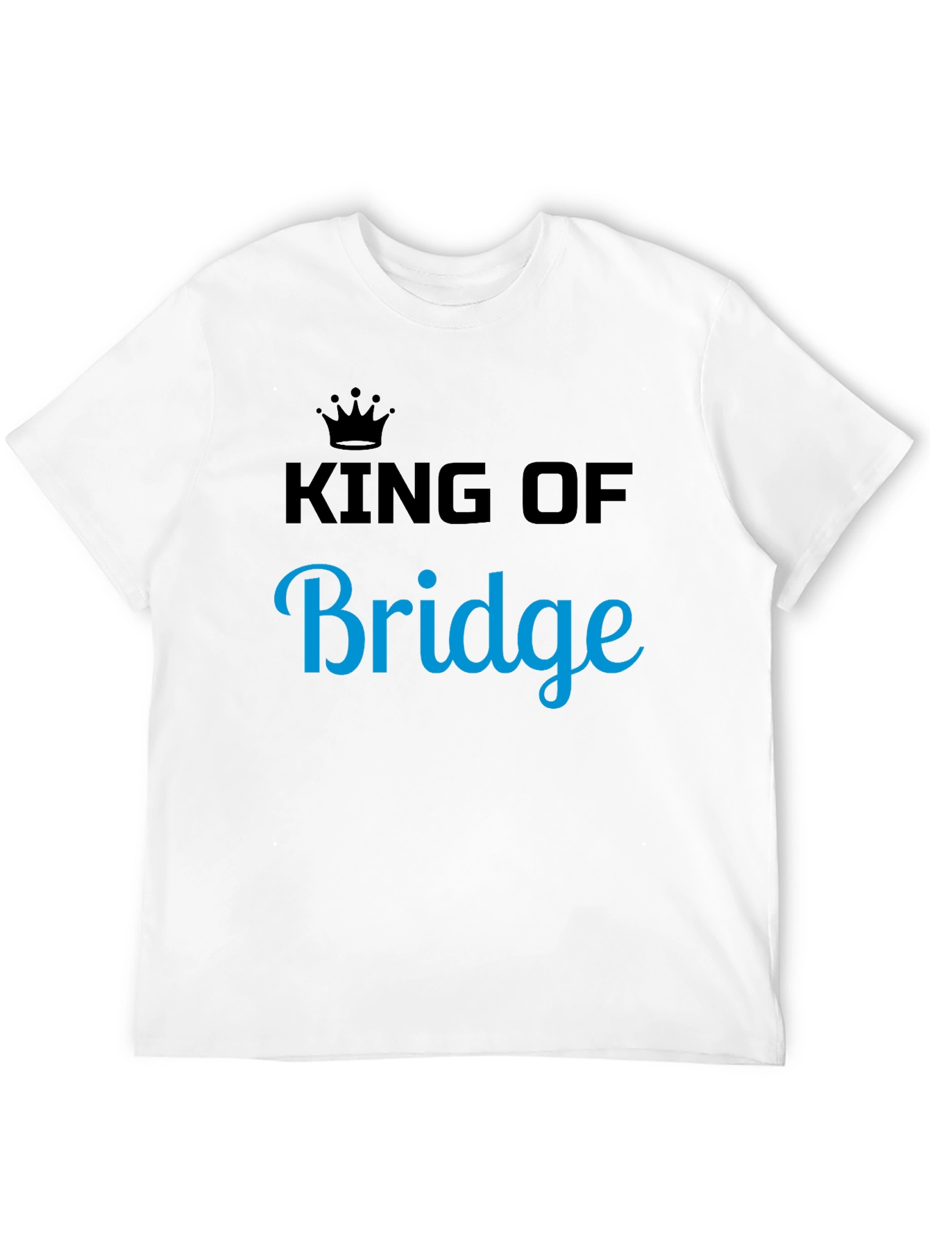 King of Bridge Graphic Tee - Black Cotton T-Shirt