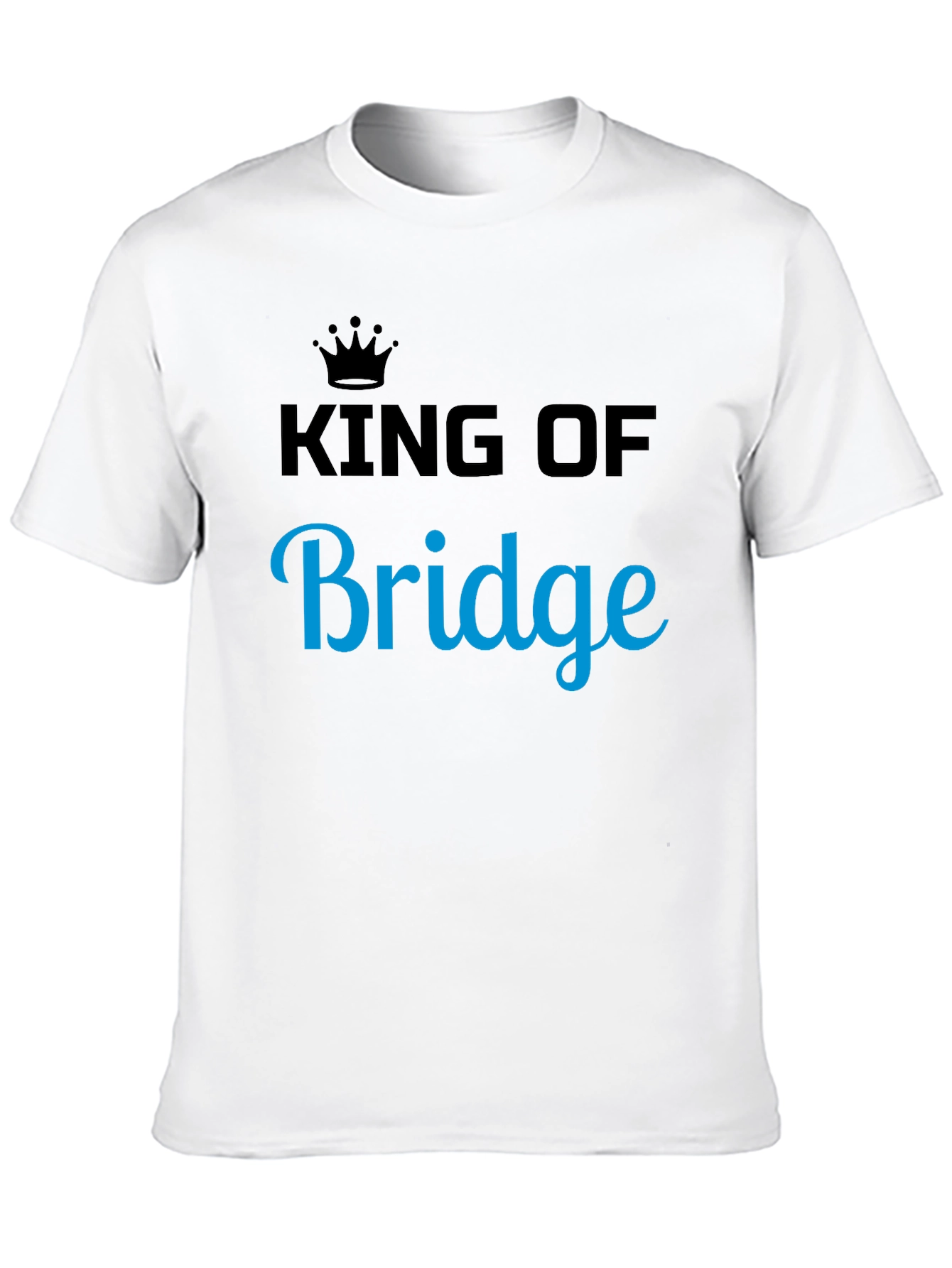 King of Bridge Graphic Tee - Black Cotton T-Shirt