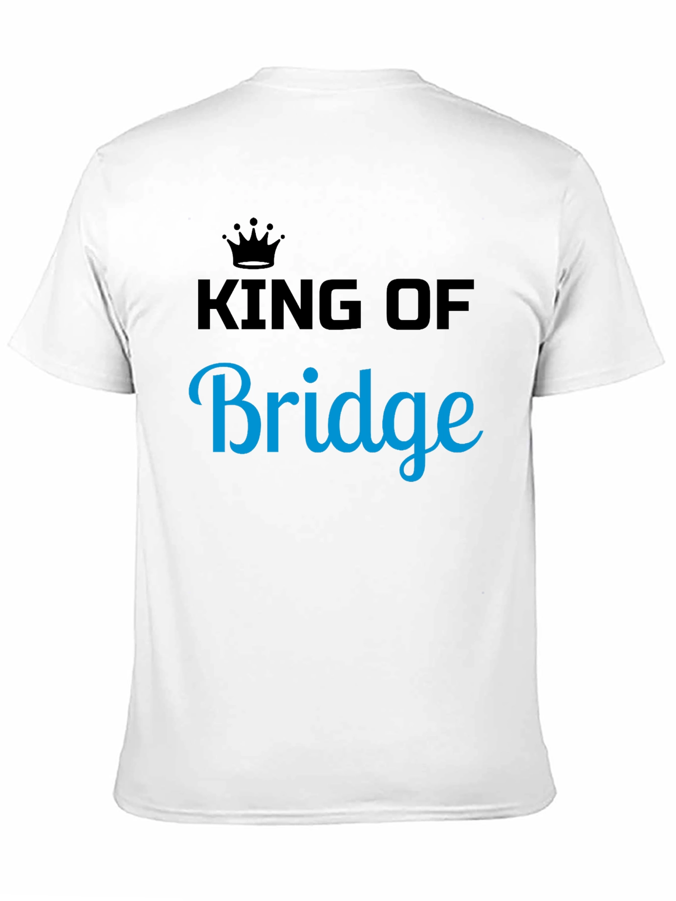 King of Bridge Graphic Tee - Black Cotton T-Shirt