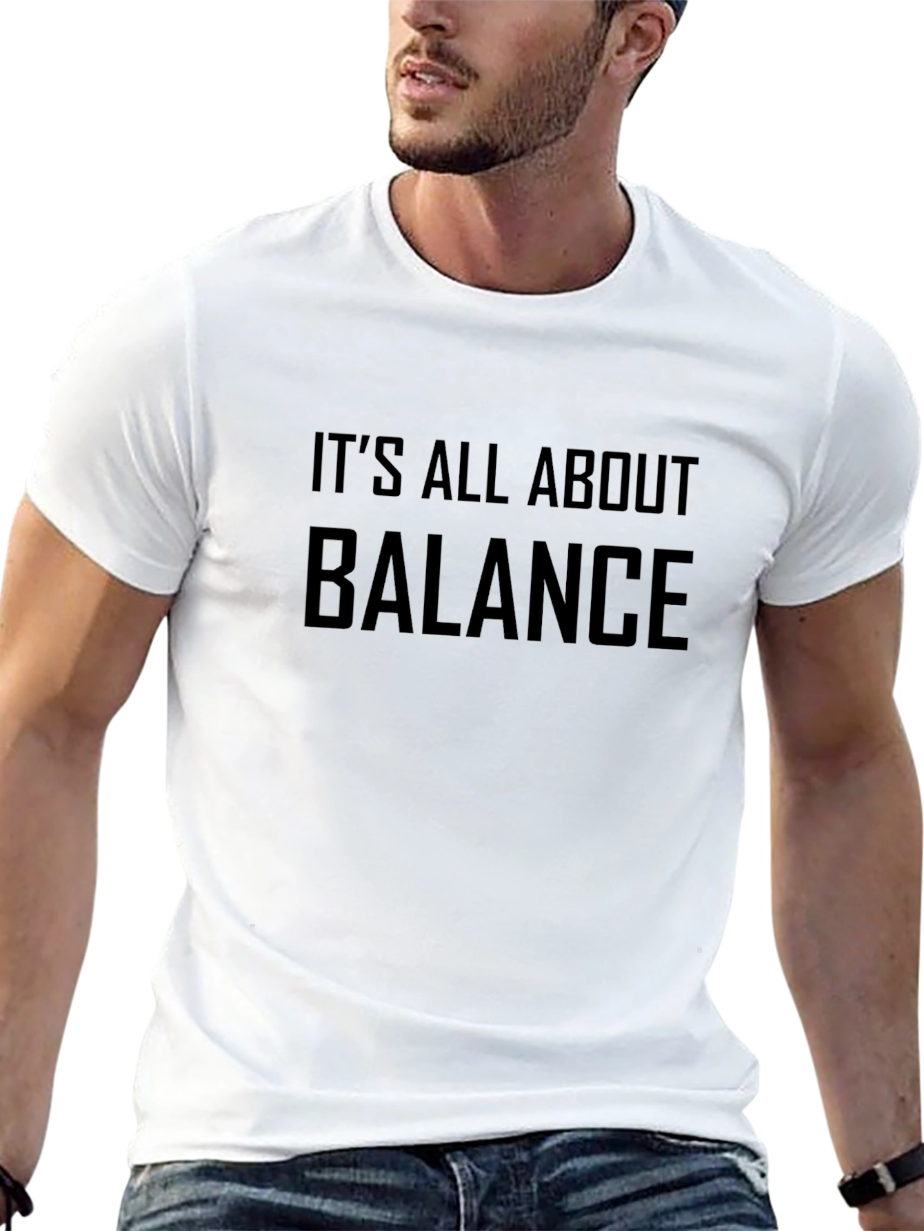 Balance Statement Graphic T-Shirt
