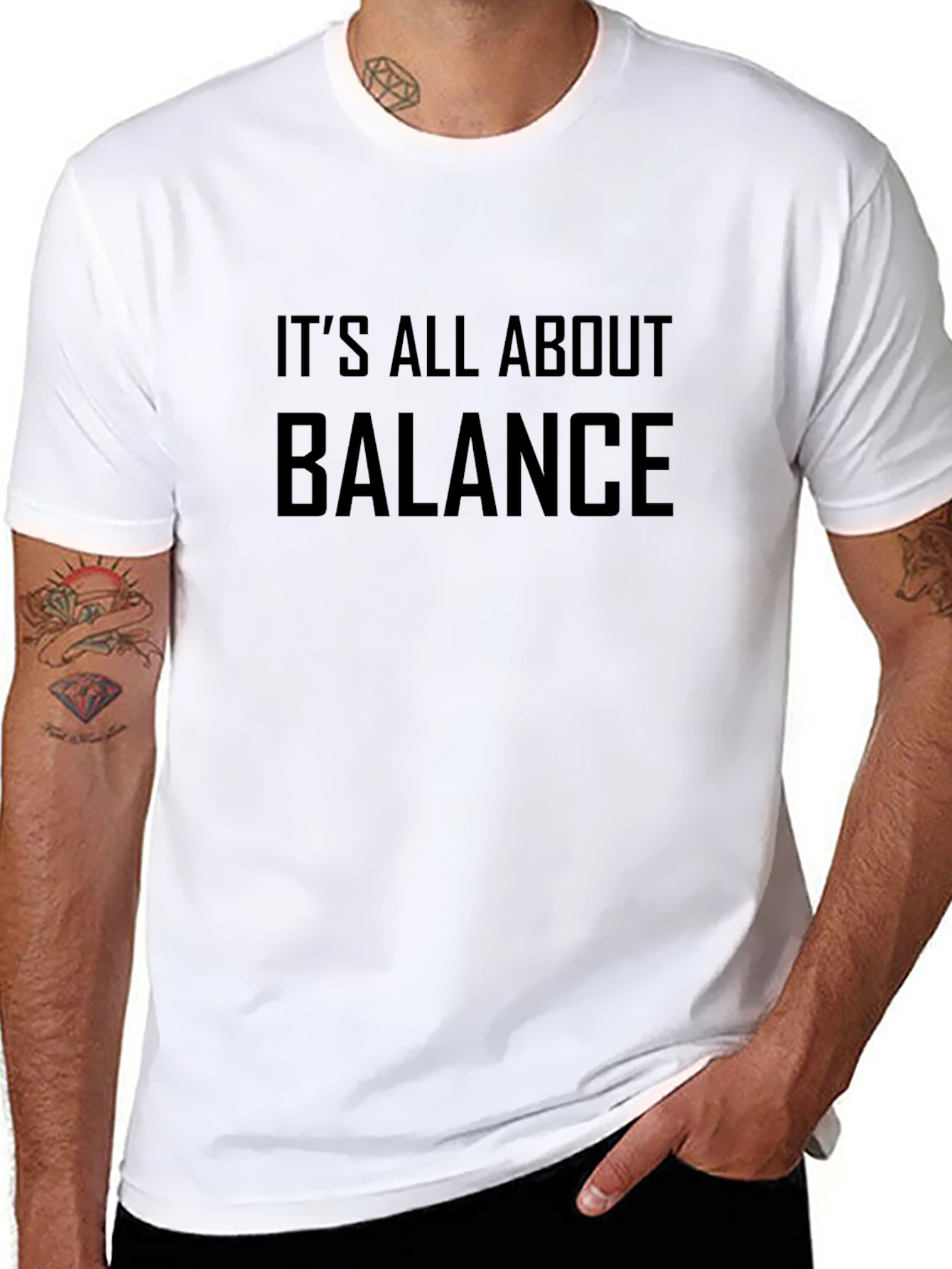 Balance Statement Graphic T-Shirt