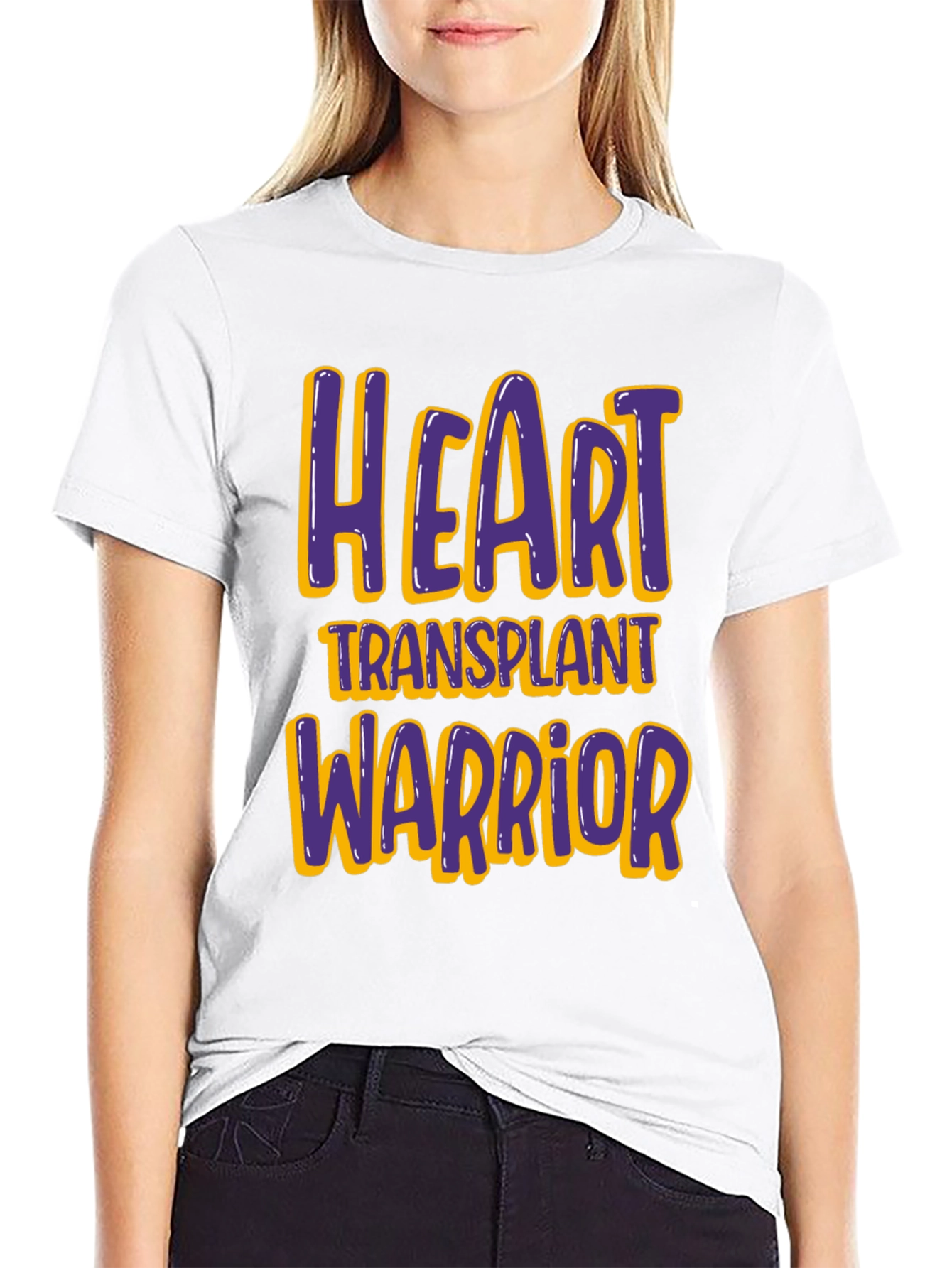 Heart Transplant Warrior T-Shirt - Black