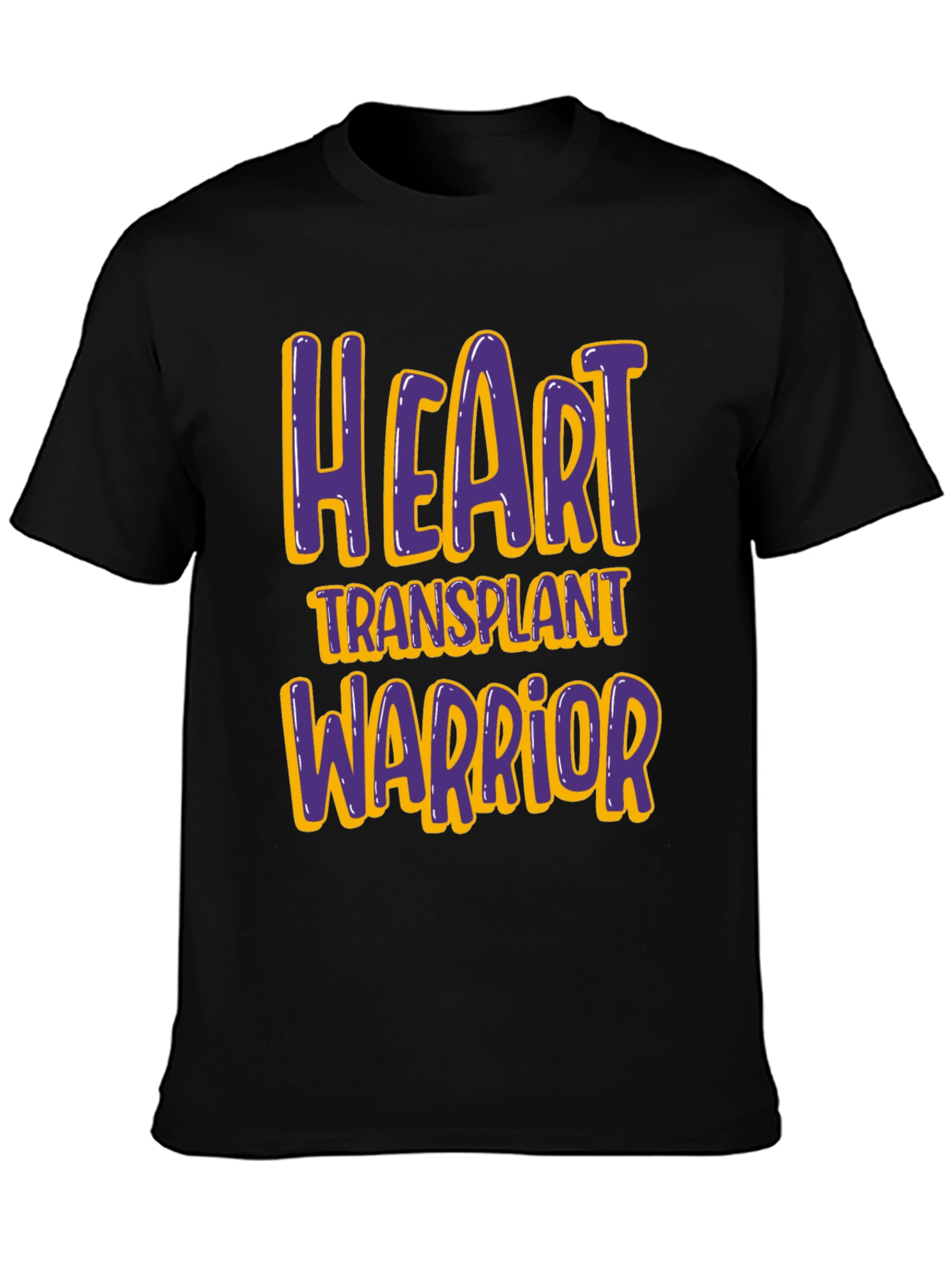 Heart Transplant Warrior T-Shirt - Black
