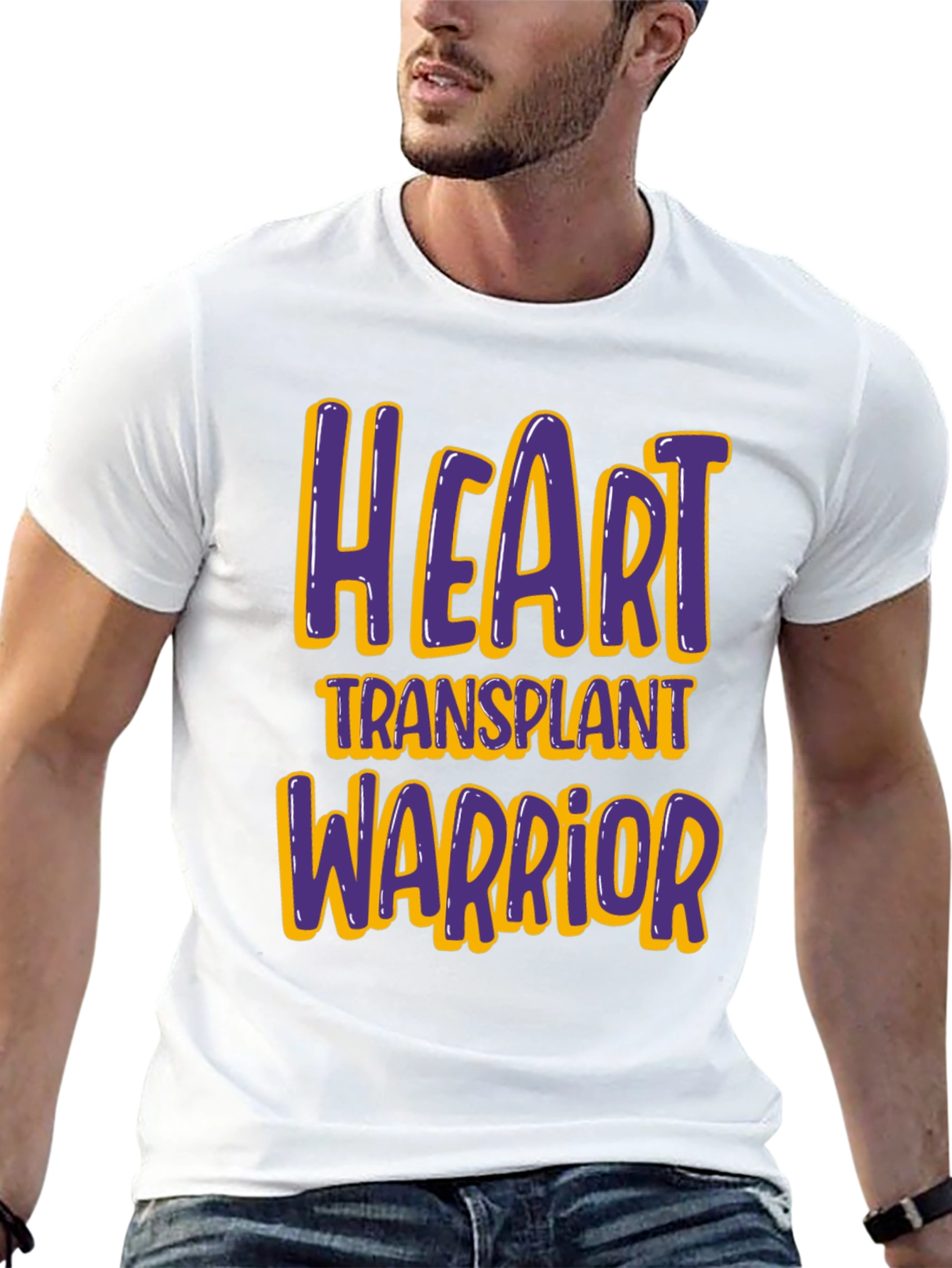 Heart Transplant Warrior T-Shirt - Black