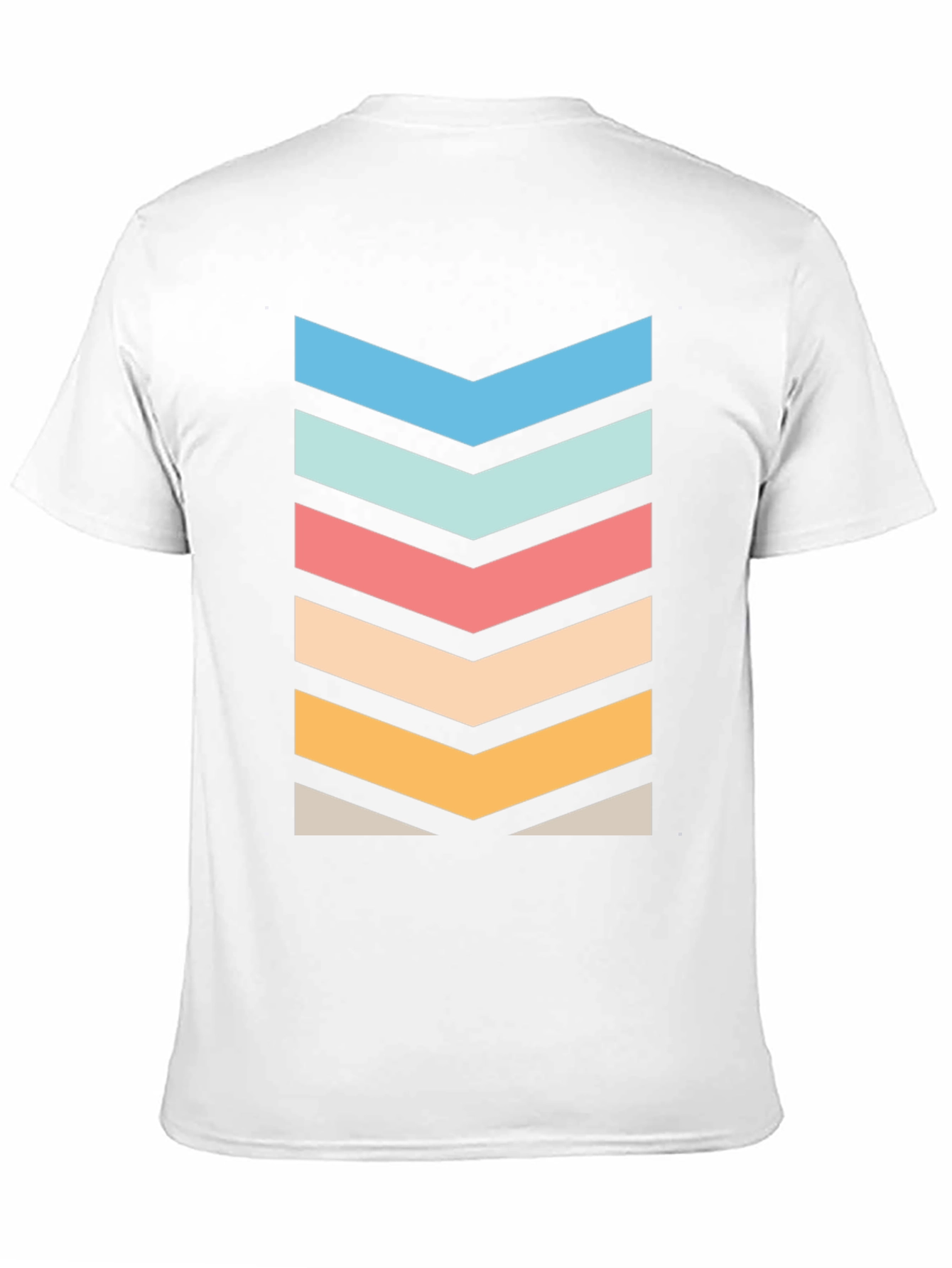 Retro Chevron Graphic Tee - Stylish Black T-Shirt