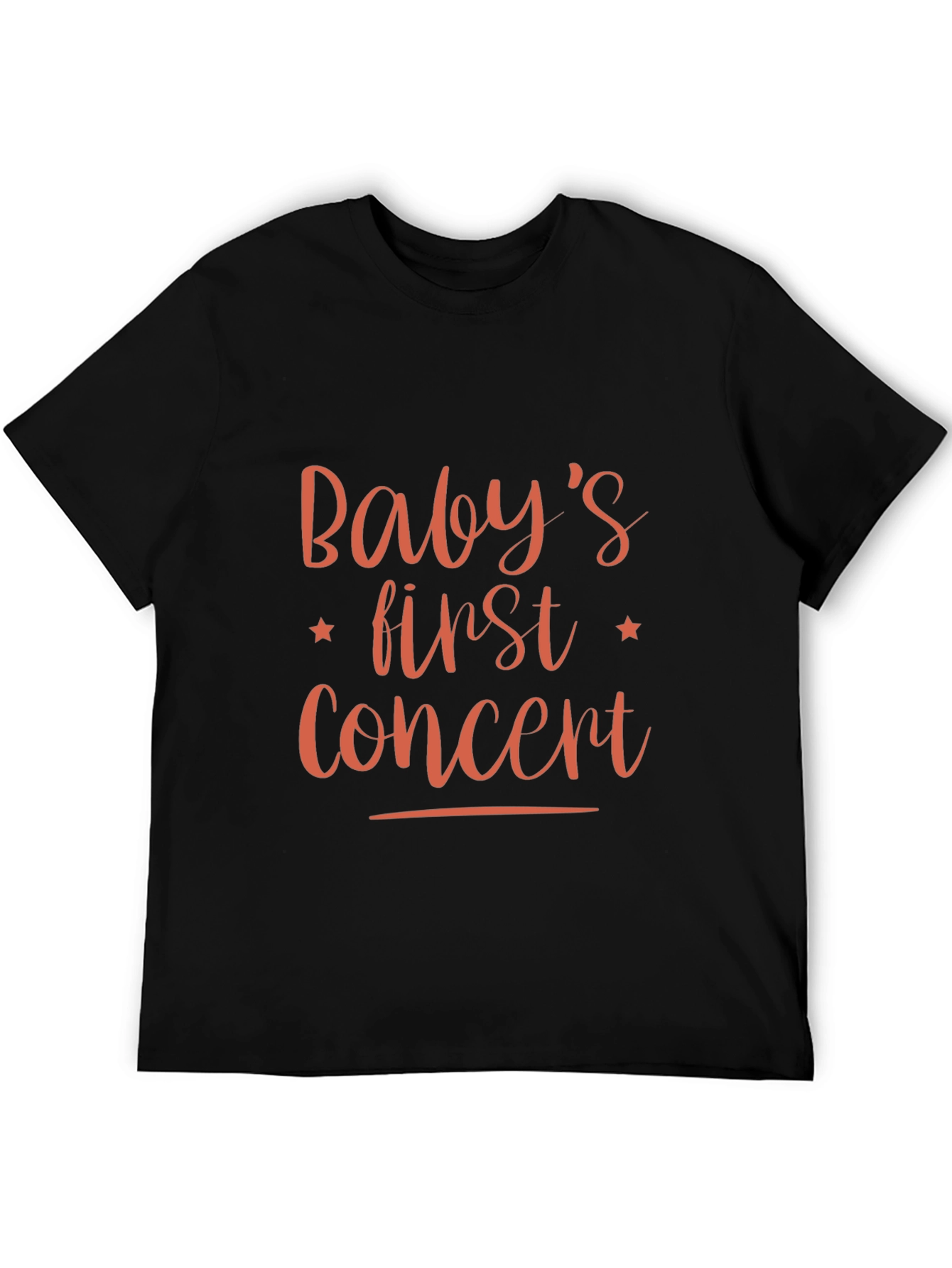 Babys First Concert Black Cotton T-Shirt