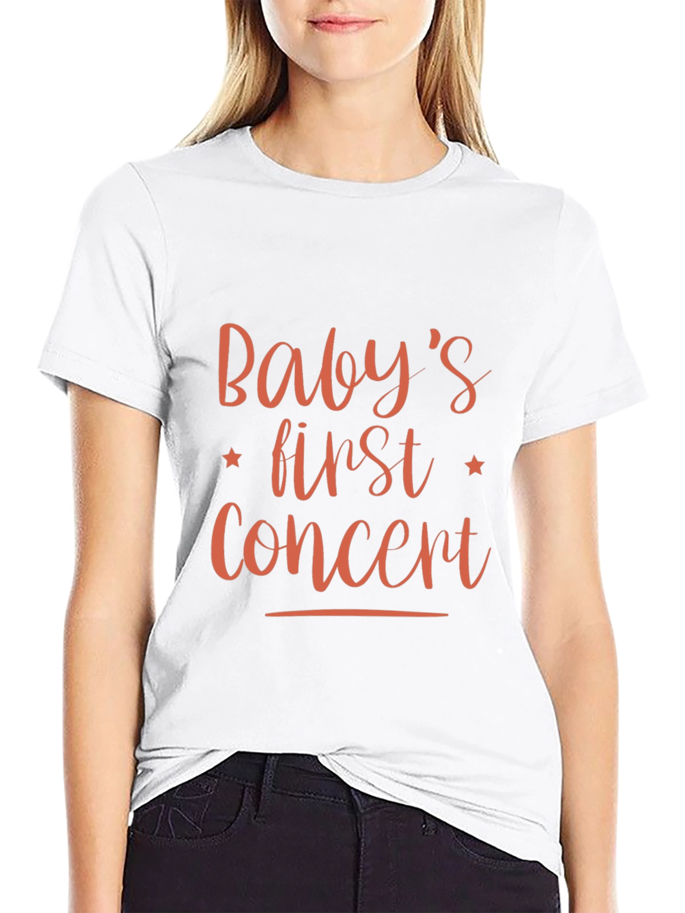 Babys First Concert Black Cotton T-Shirt