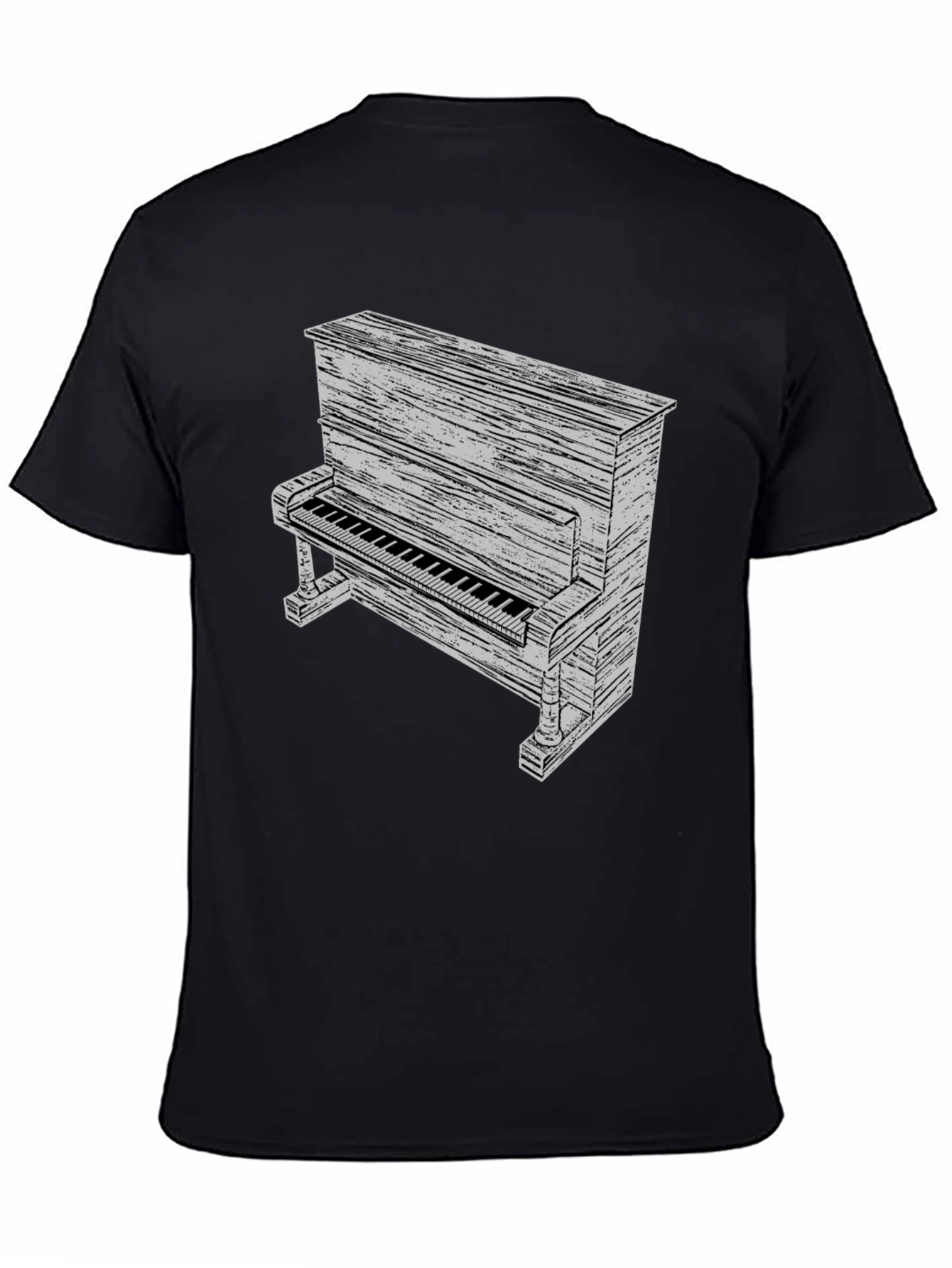 Piano Graphic Tee - Black T-Shirt