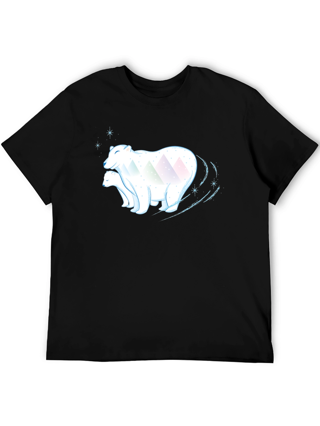 Polar Bear Graphic Tee - Black