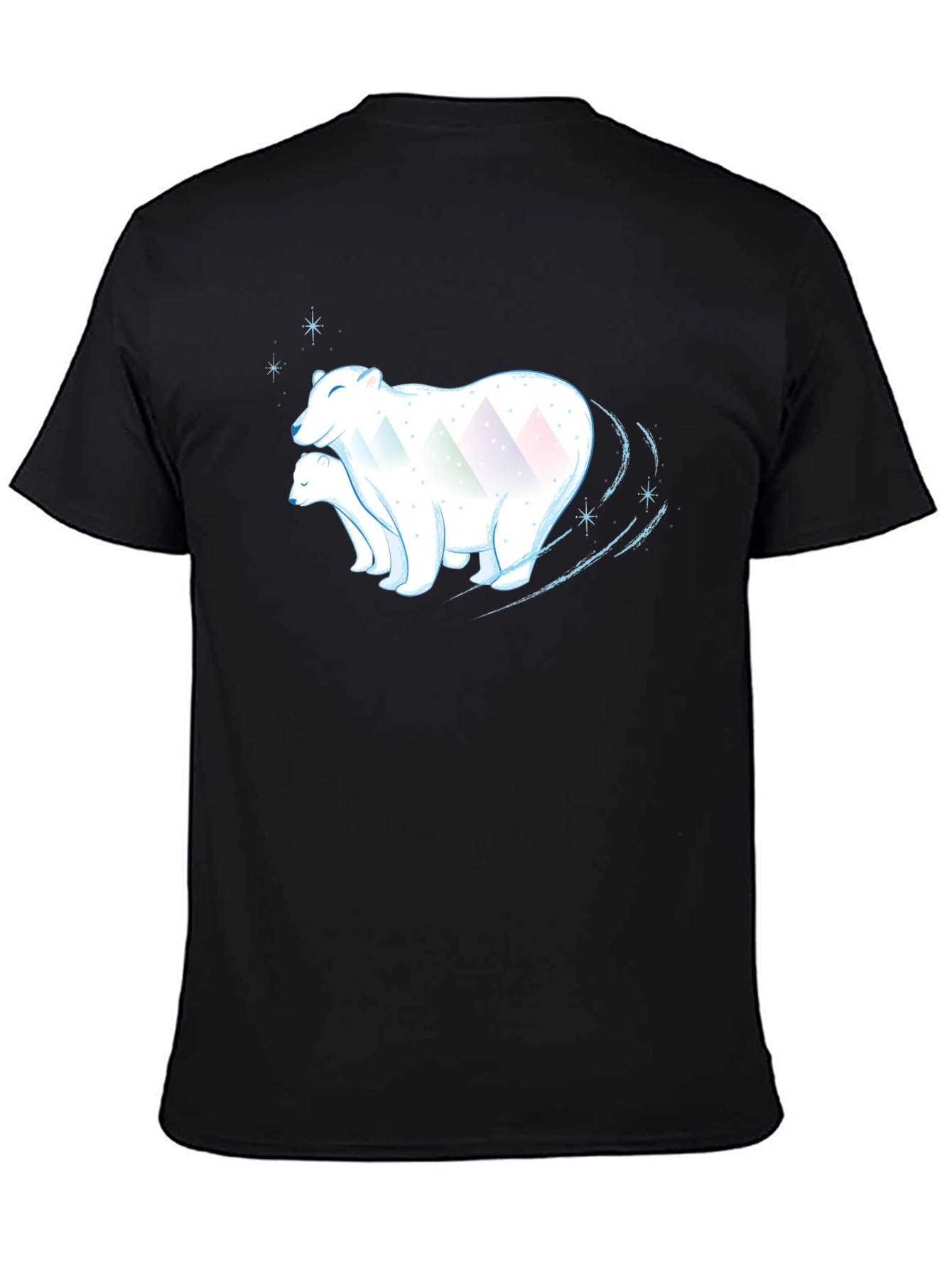 Polar Bear Graphic Tee - Black