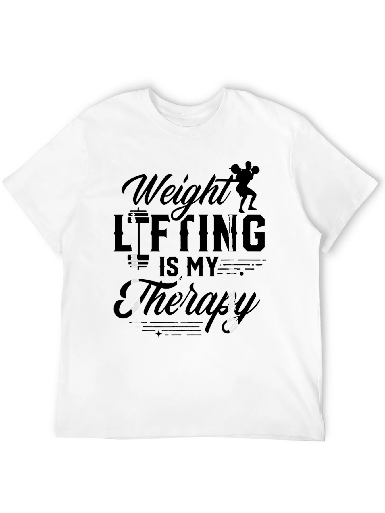Weight Lifting Therapy Graphic T-Shirt