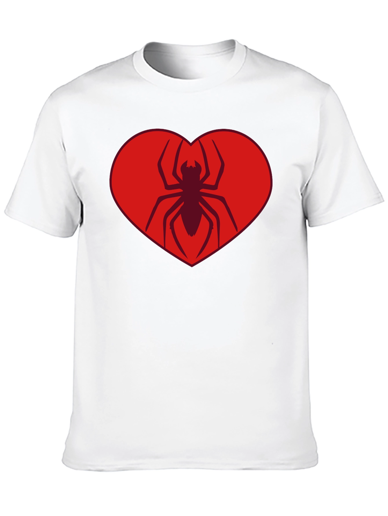 Spider Heart Tee - Cool Graphic Black T-Shirt