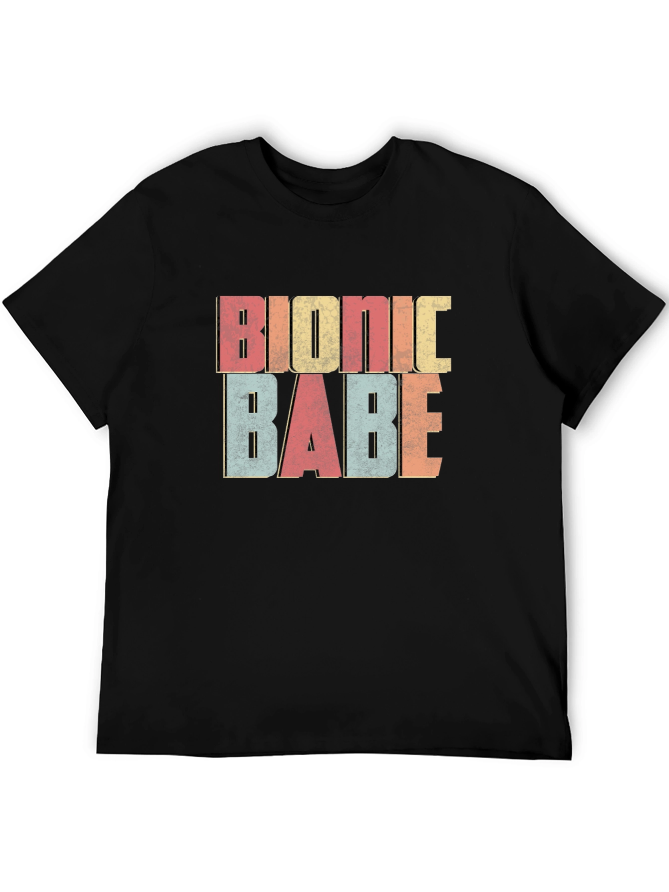 Bionic Babe Retro Graphic Tee - Trendy & Fun