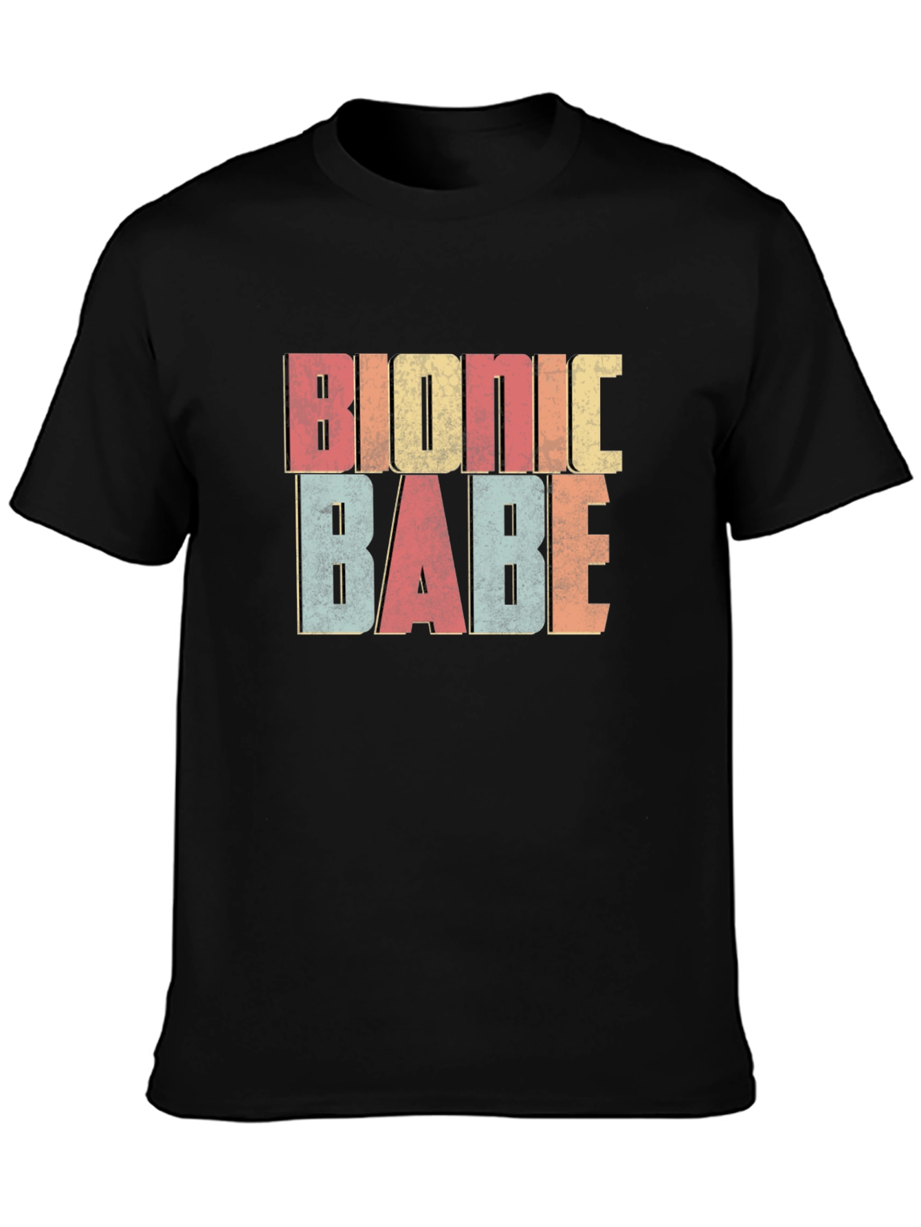 Bionic Babe Retro Graphic Tee - Trendy & Fun