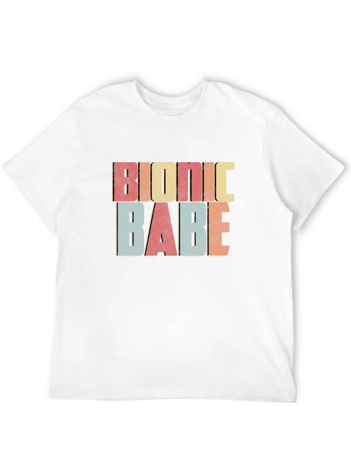 Bionic Babe Retro Graphic Tee - Trendy & Fun