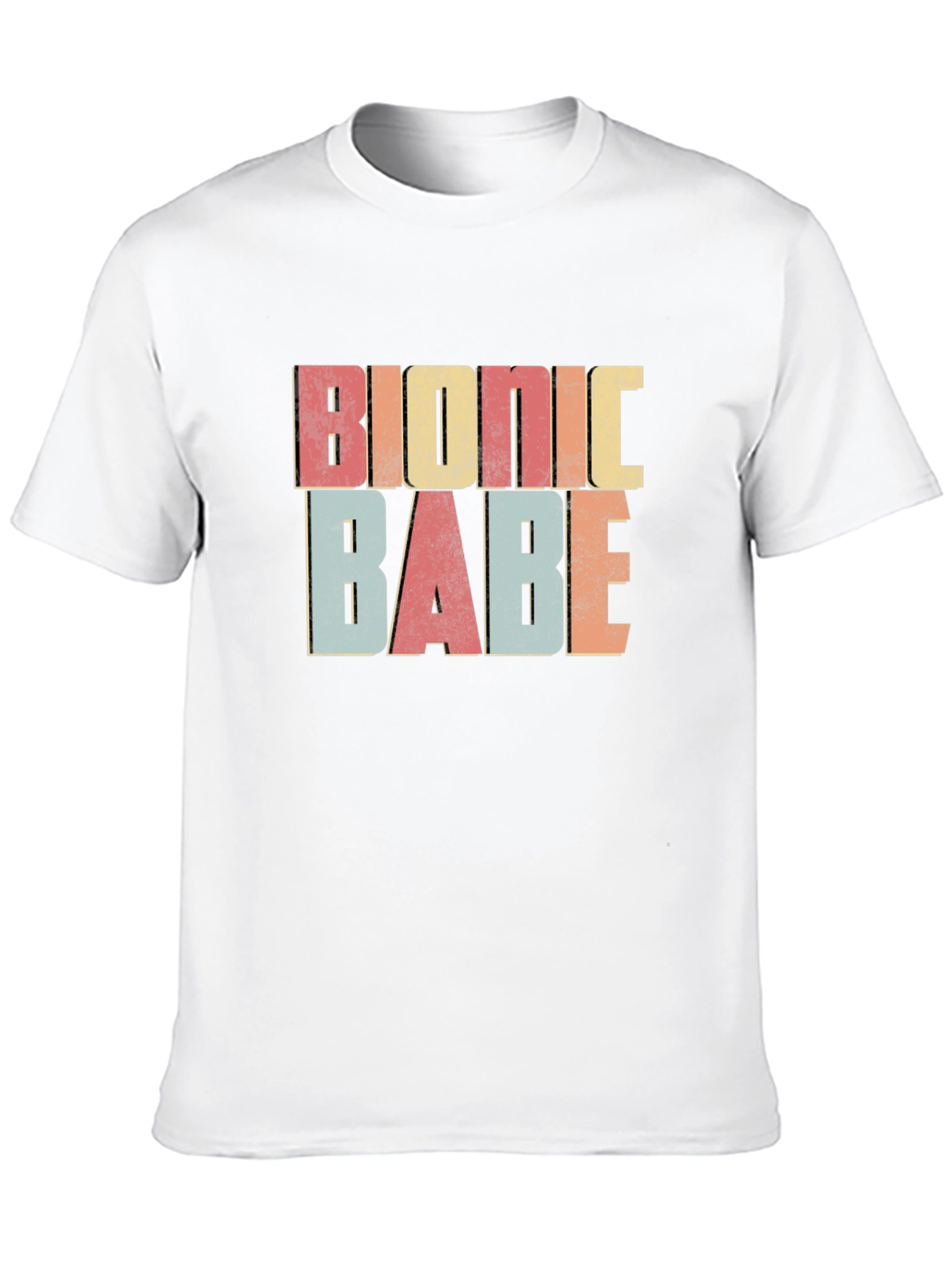 Bionic Babe Retro Graphic Tee - Trendy & Fun