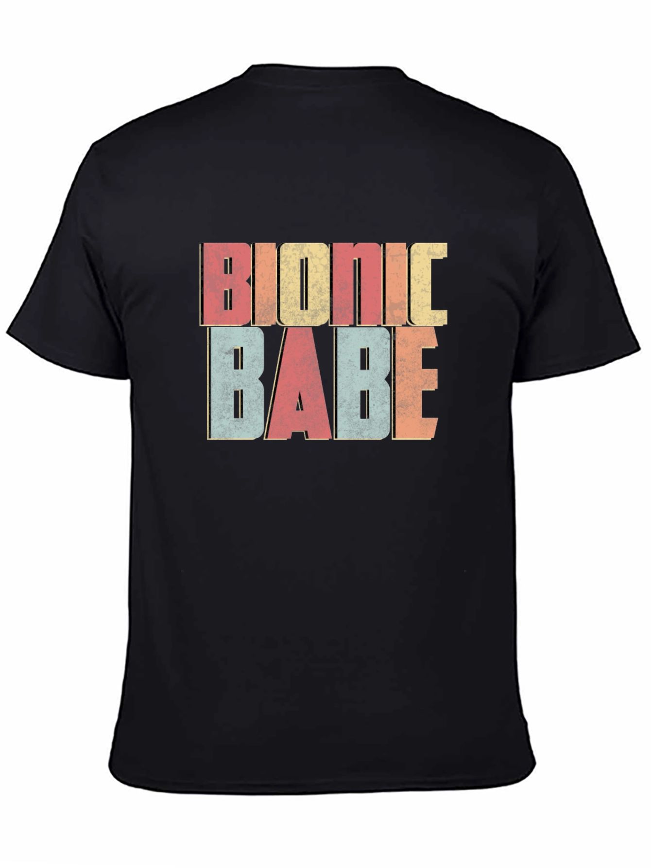 Bionic Babe Retro Graphic Tee - Trendy & Fun