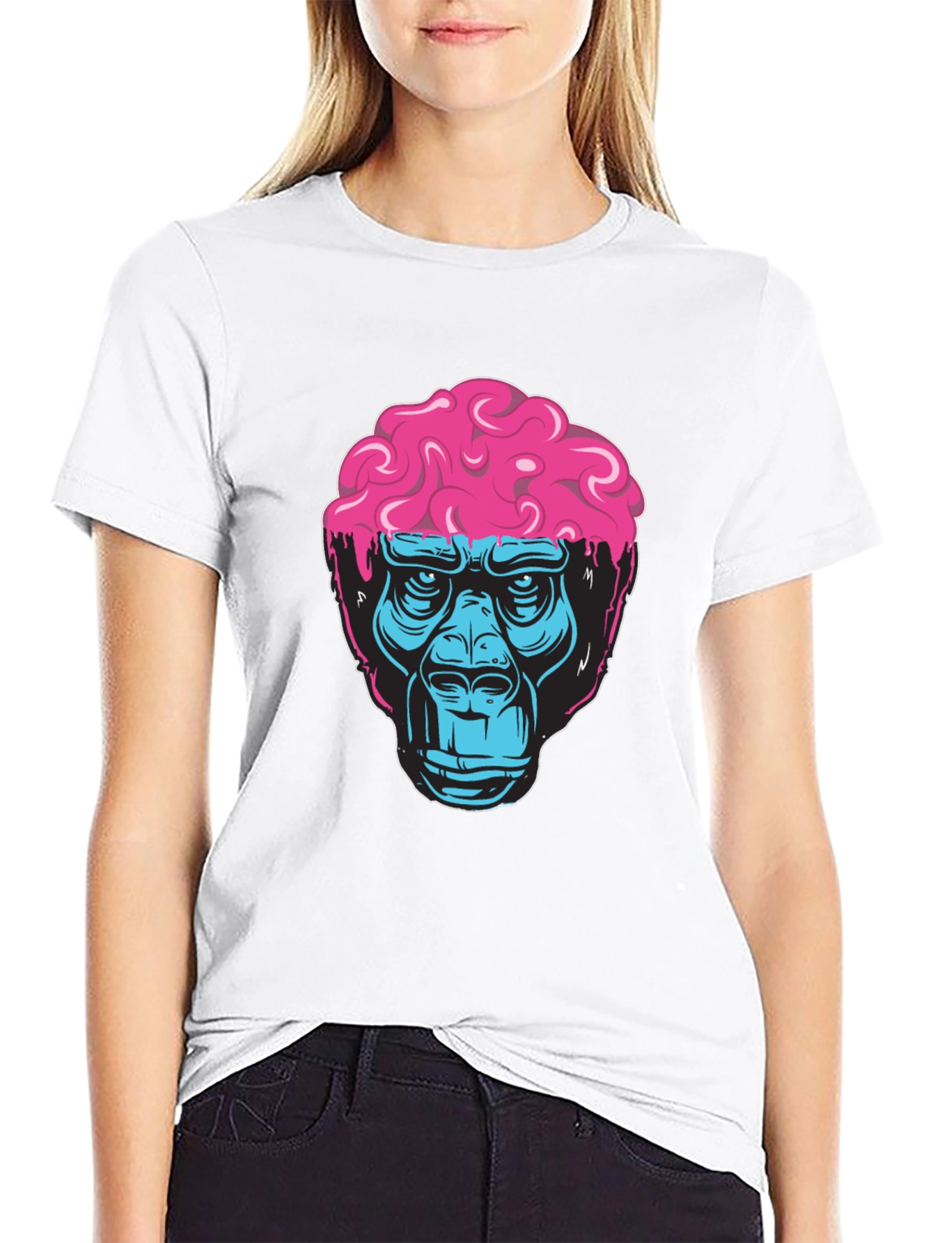 Brainy Gorilla Graphic Tee - Cool Mens T-Shirt