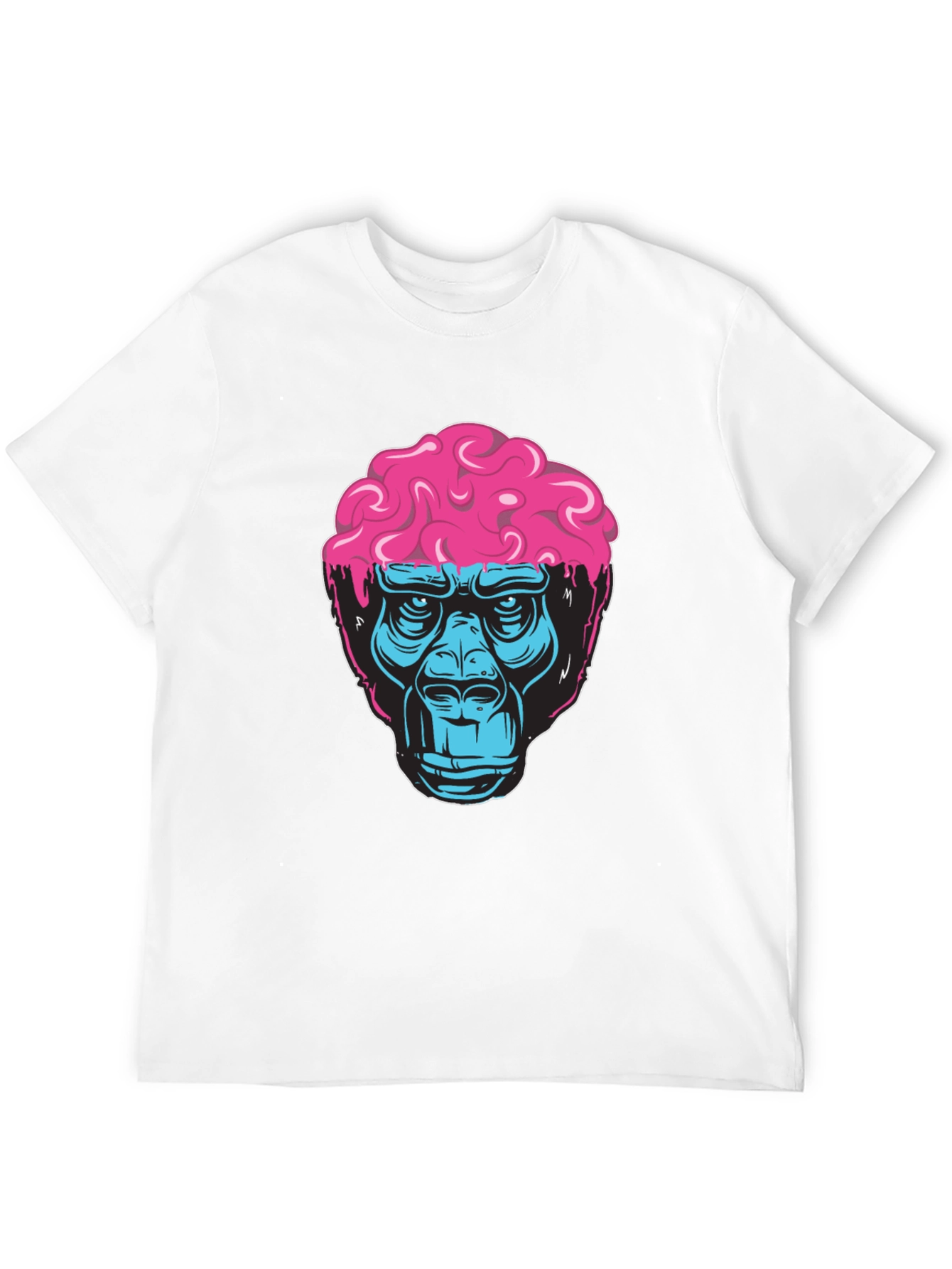 Brainy Gorilla Graphic Tee - Cool Mens T-Shirt