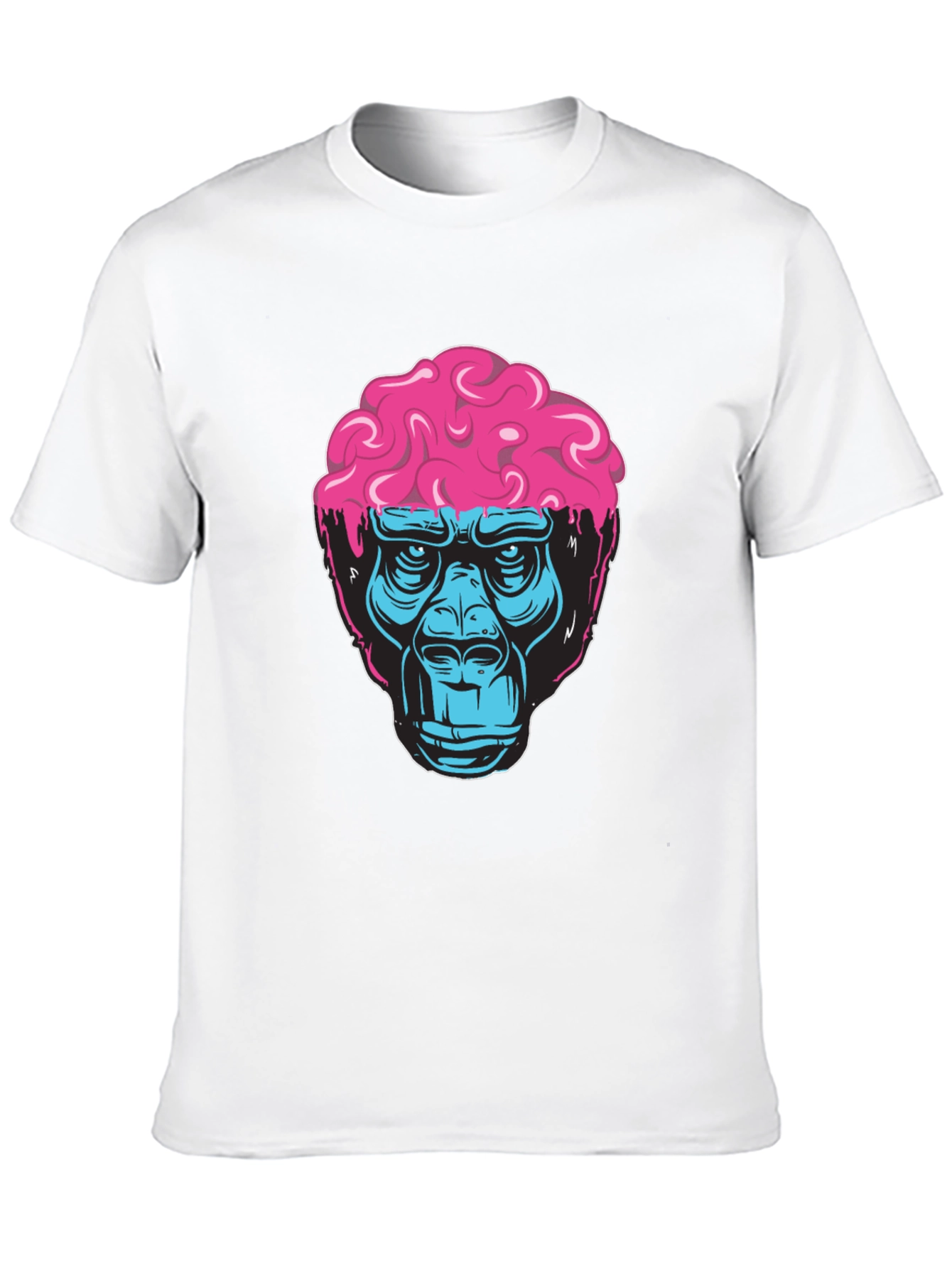 Brainy Gorilla Graphic Tee - Cool Mens T-Shirt