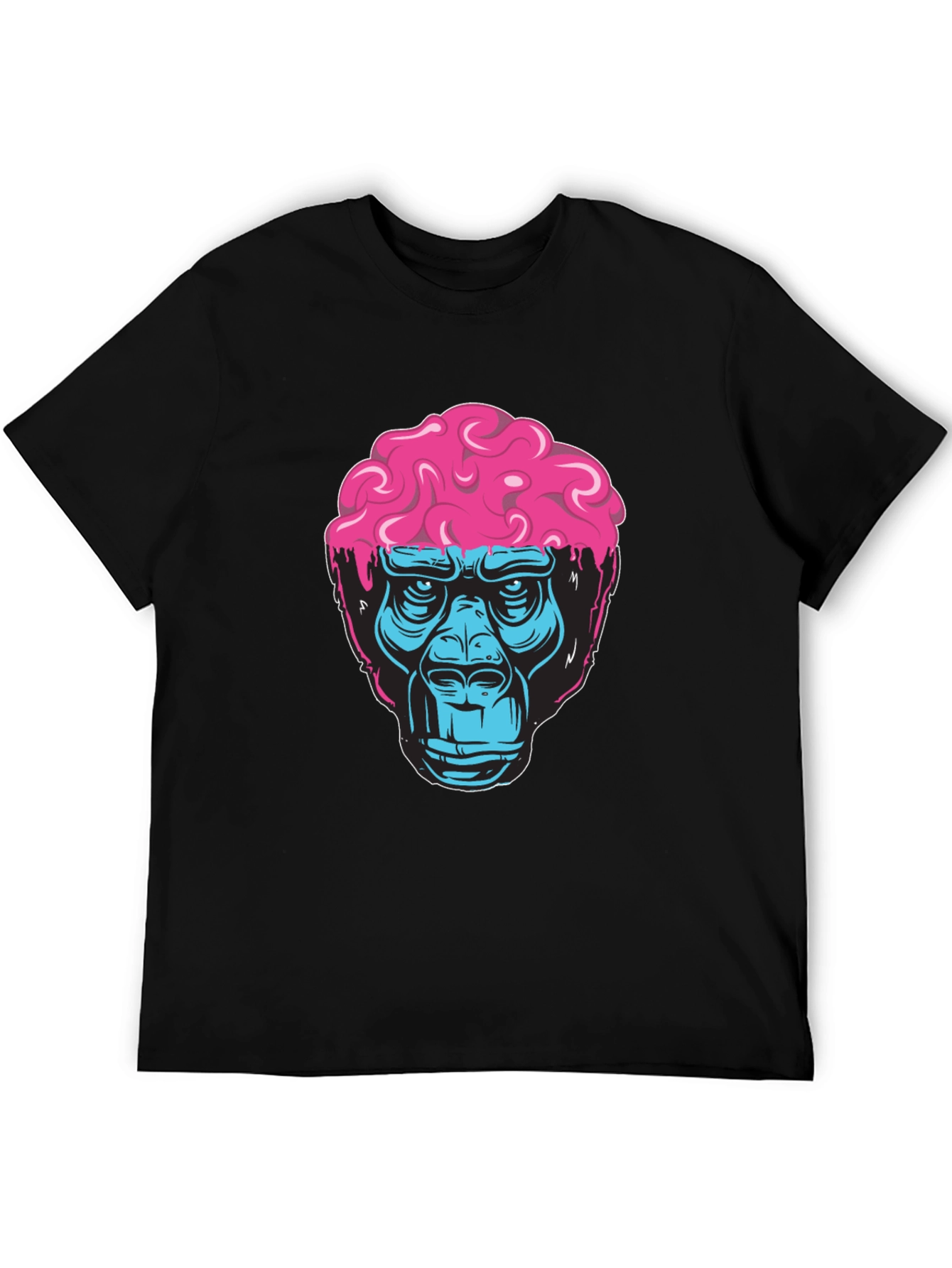 Brainy Gorilla Graphic Tee - Cool Mens T-Shirt