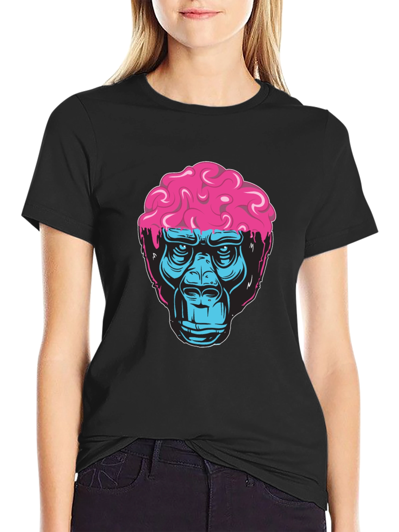 Brainy Gorilla Graphic Tee - Cool Mens T-Shirt