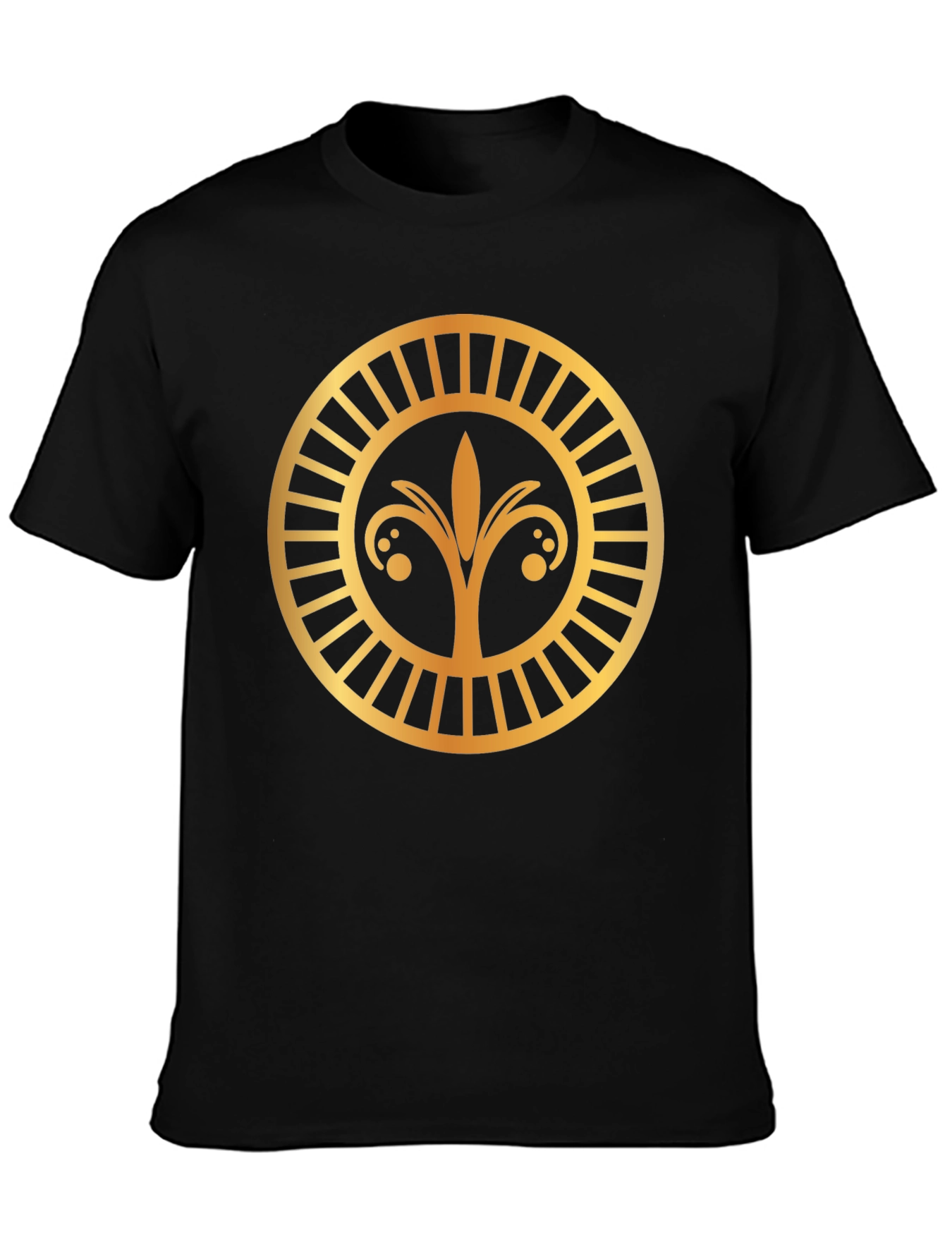 Golden Emblem Black T-Shirt