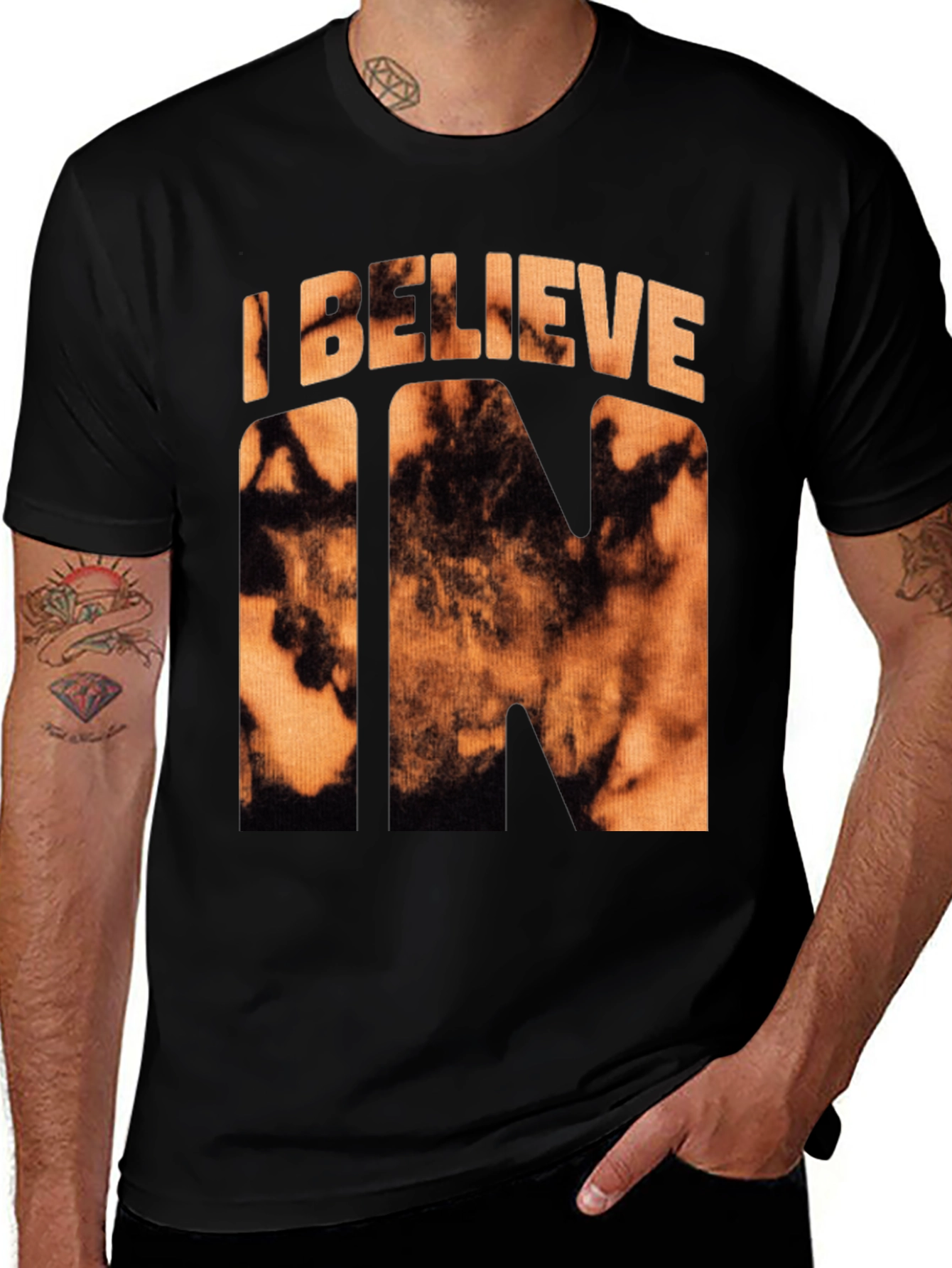 I Believe In... Graphic Tee - Mens Black T-Shirt