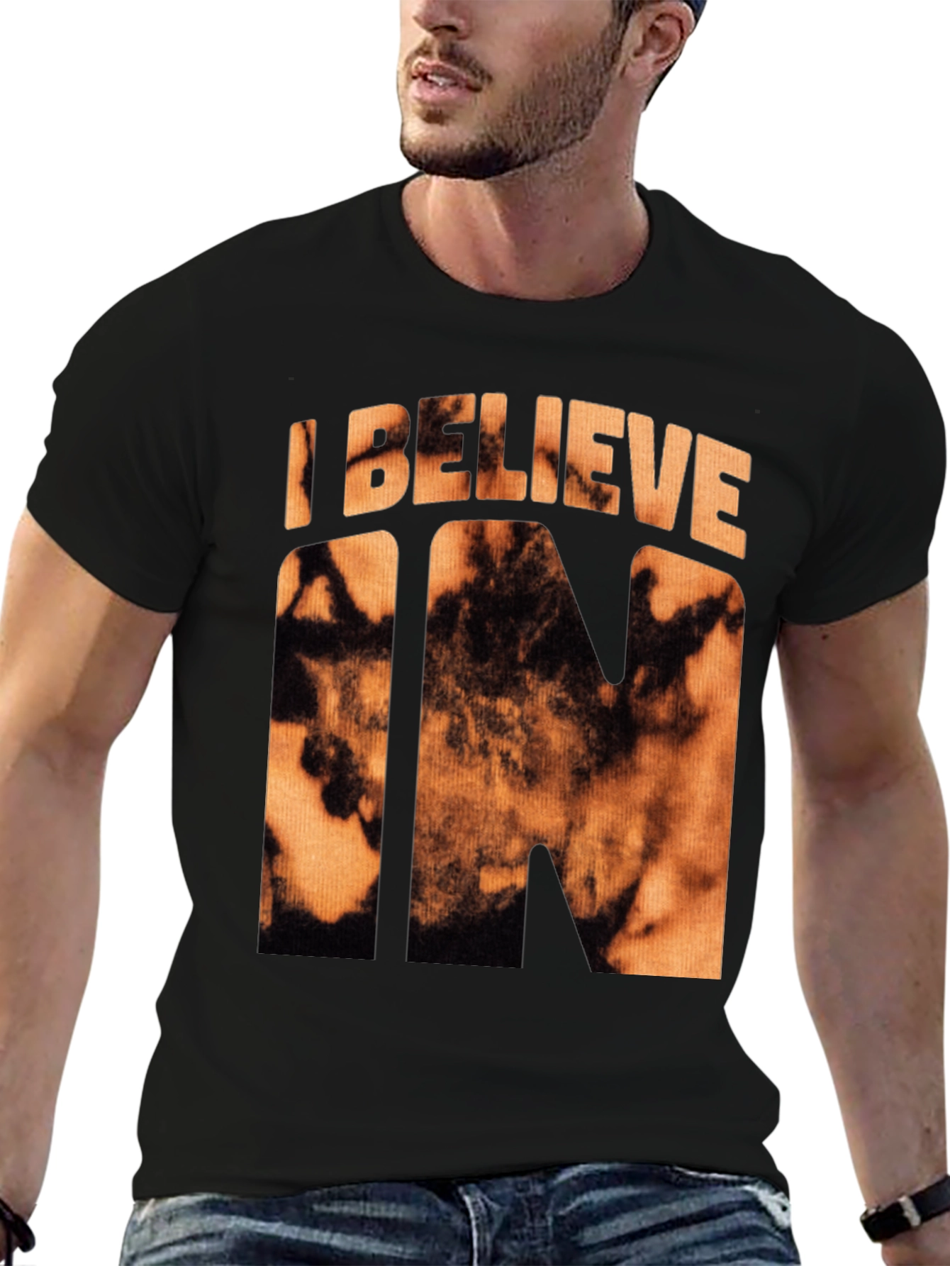 I Believe In... Graphic Tee - Mens Black T-Shirt