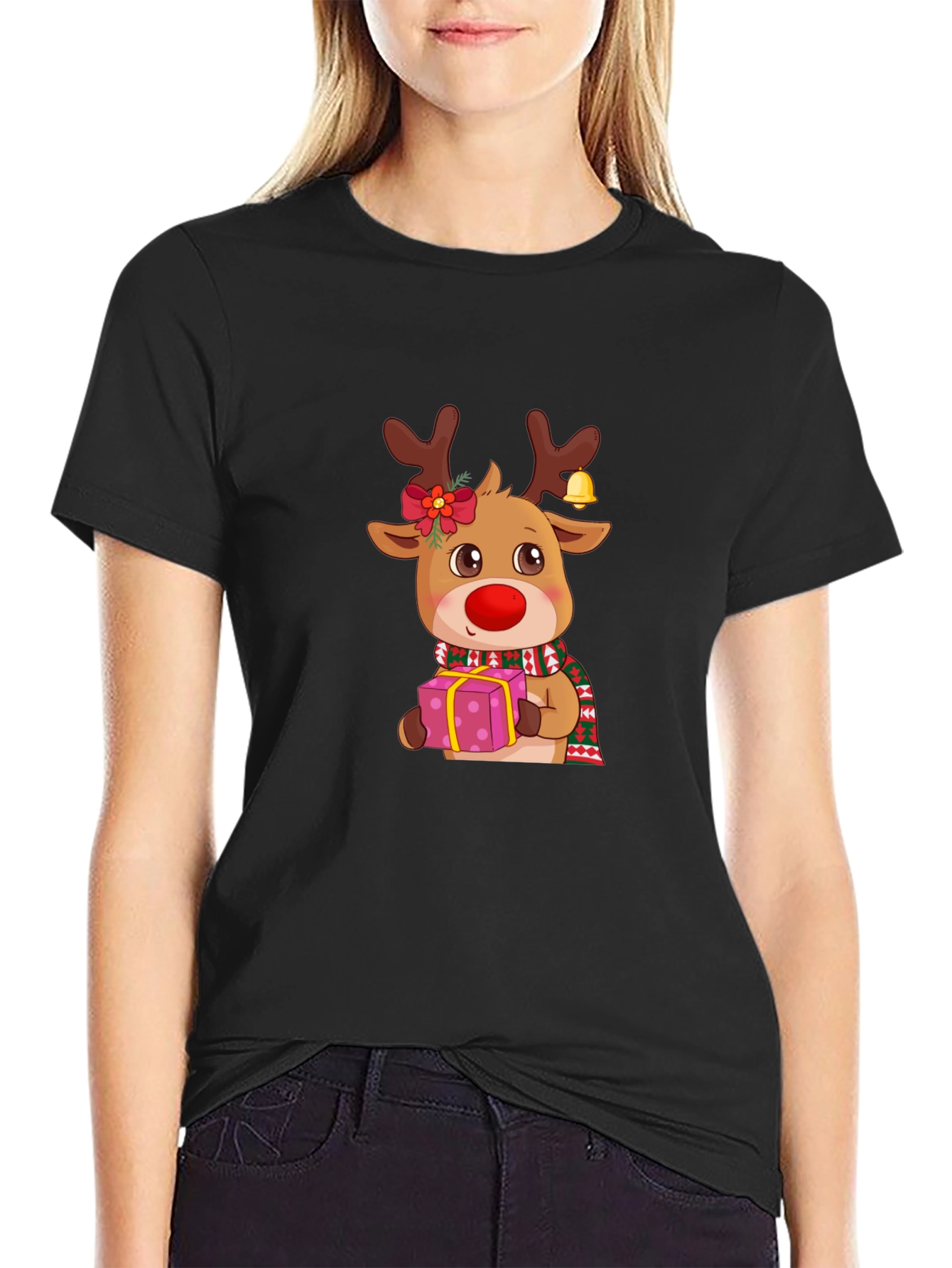 Christmas Reindeer Graphic Tee