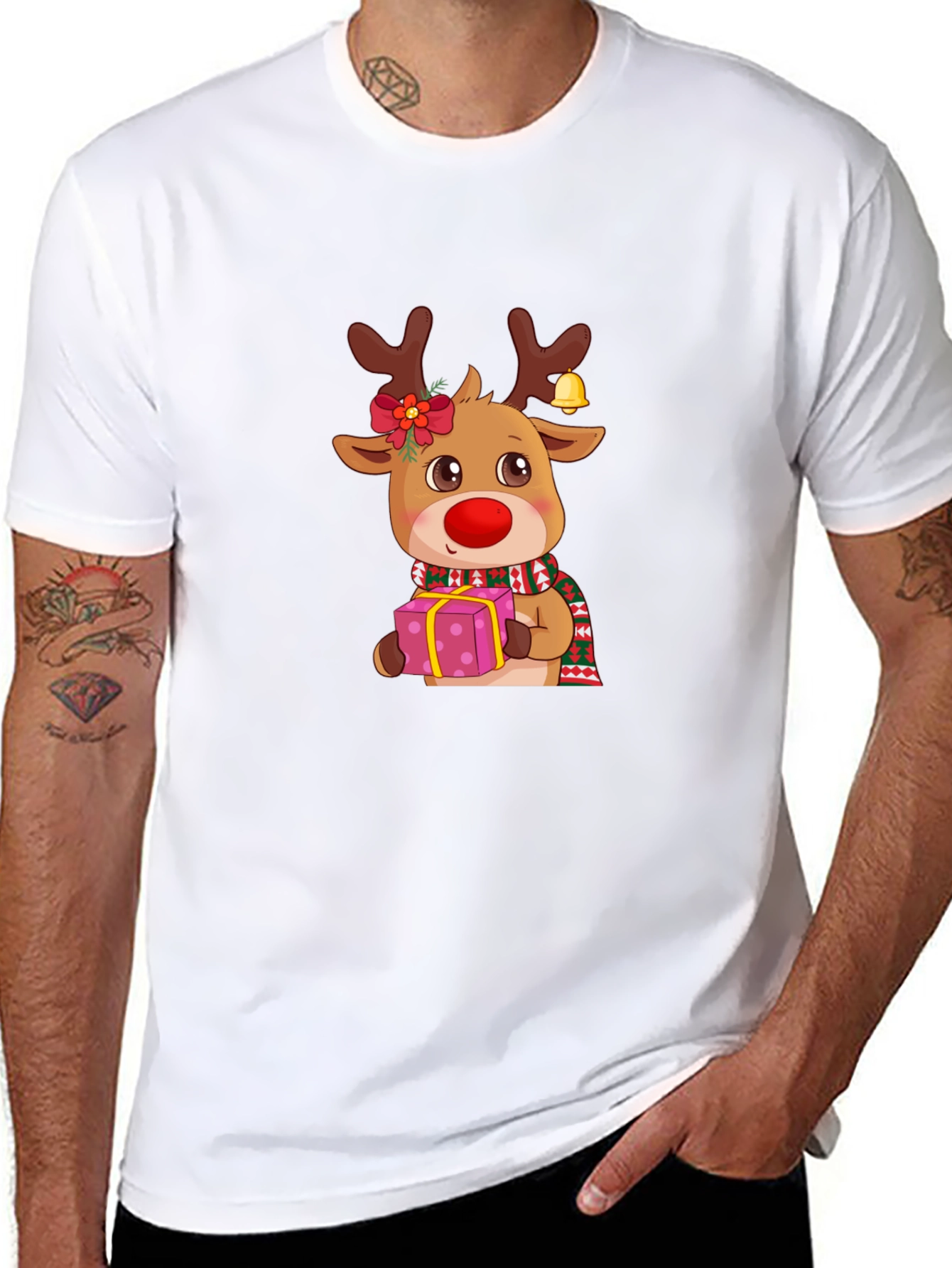 Christmas Reindeer Graphic Tee