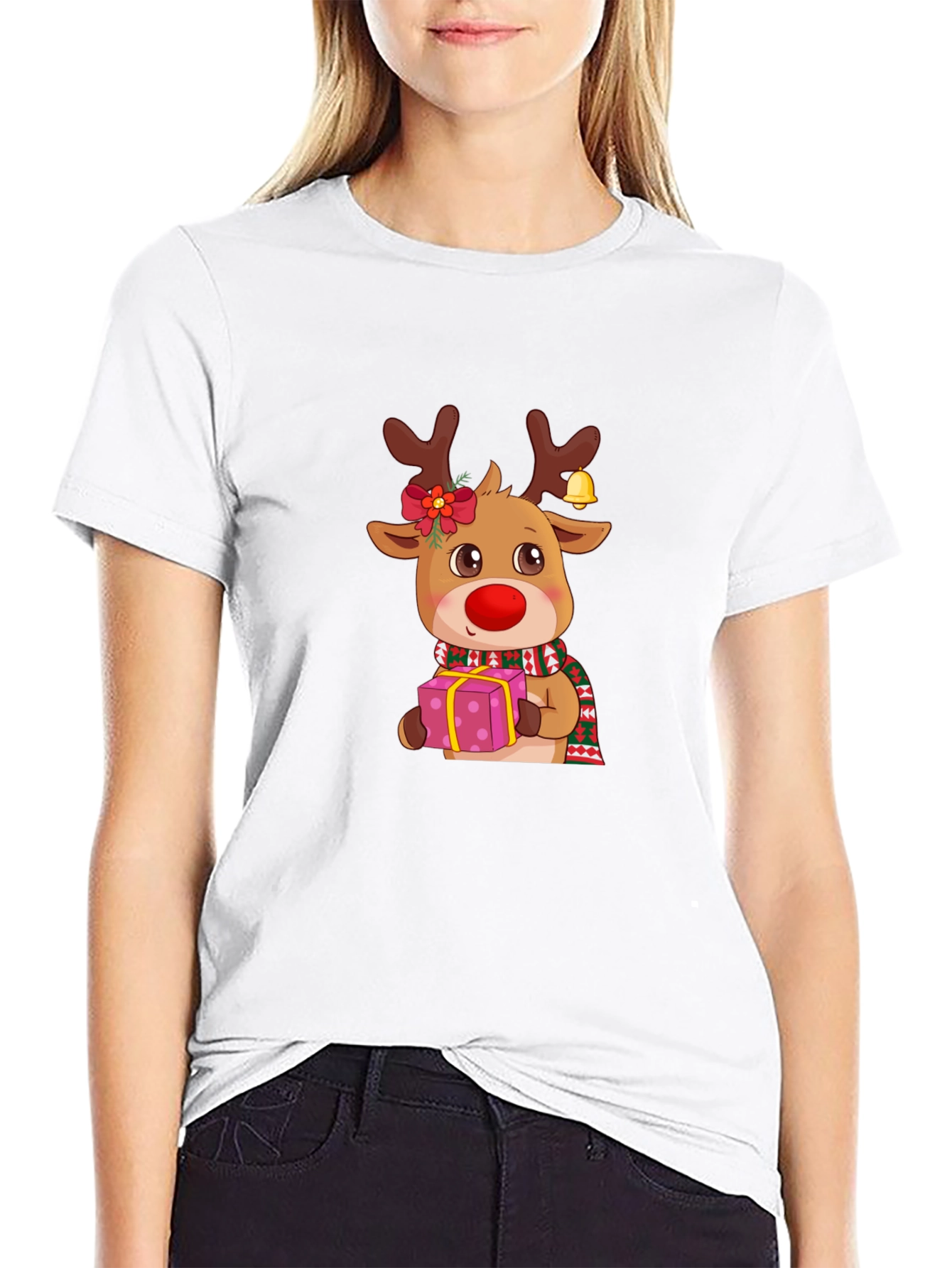 Christmas Reindeer Graphic Tee