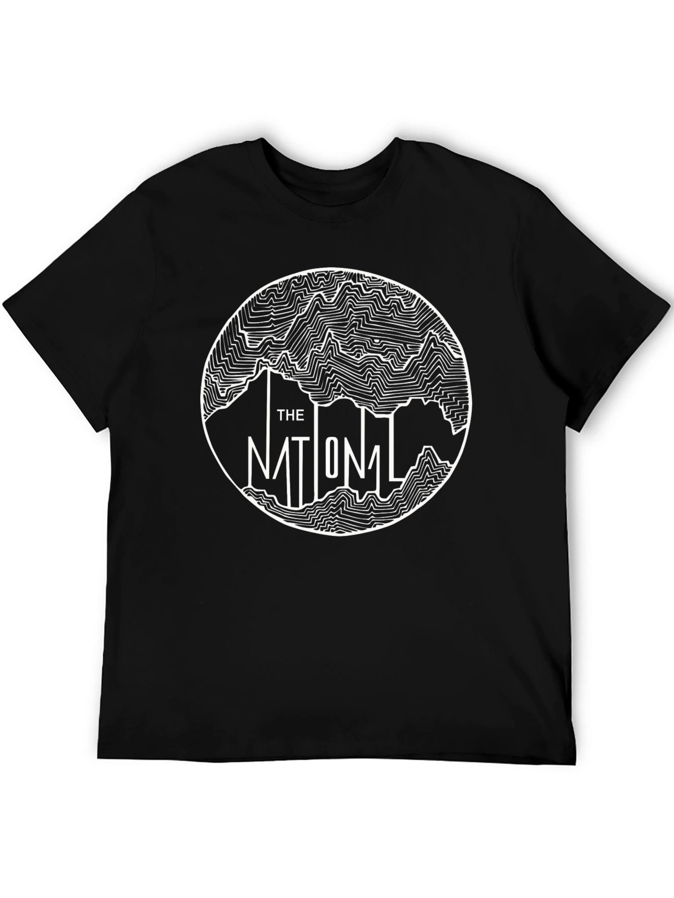 The National Band Topographic T-Shirt - Black