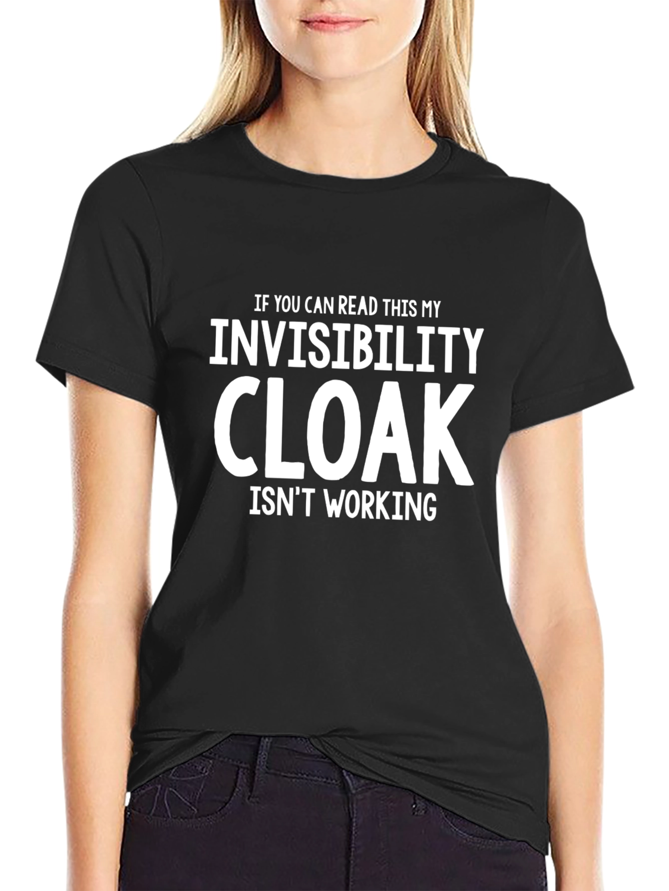 Invisibility Cloak Humor T-Shirt - Funny Slogan Tee