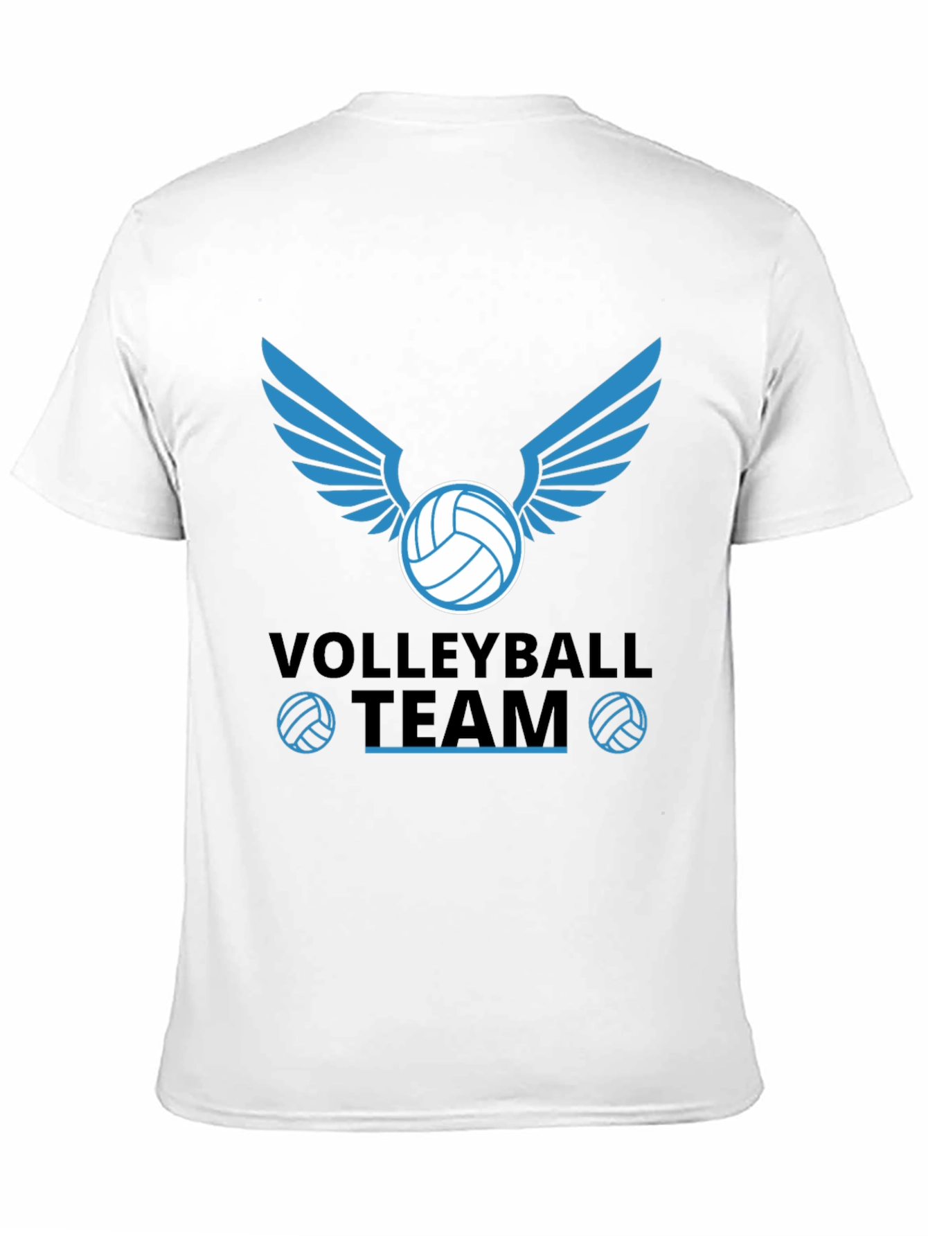 Volleyball Team Graphic Tee - Black