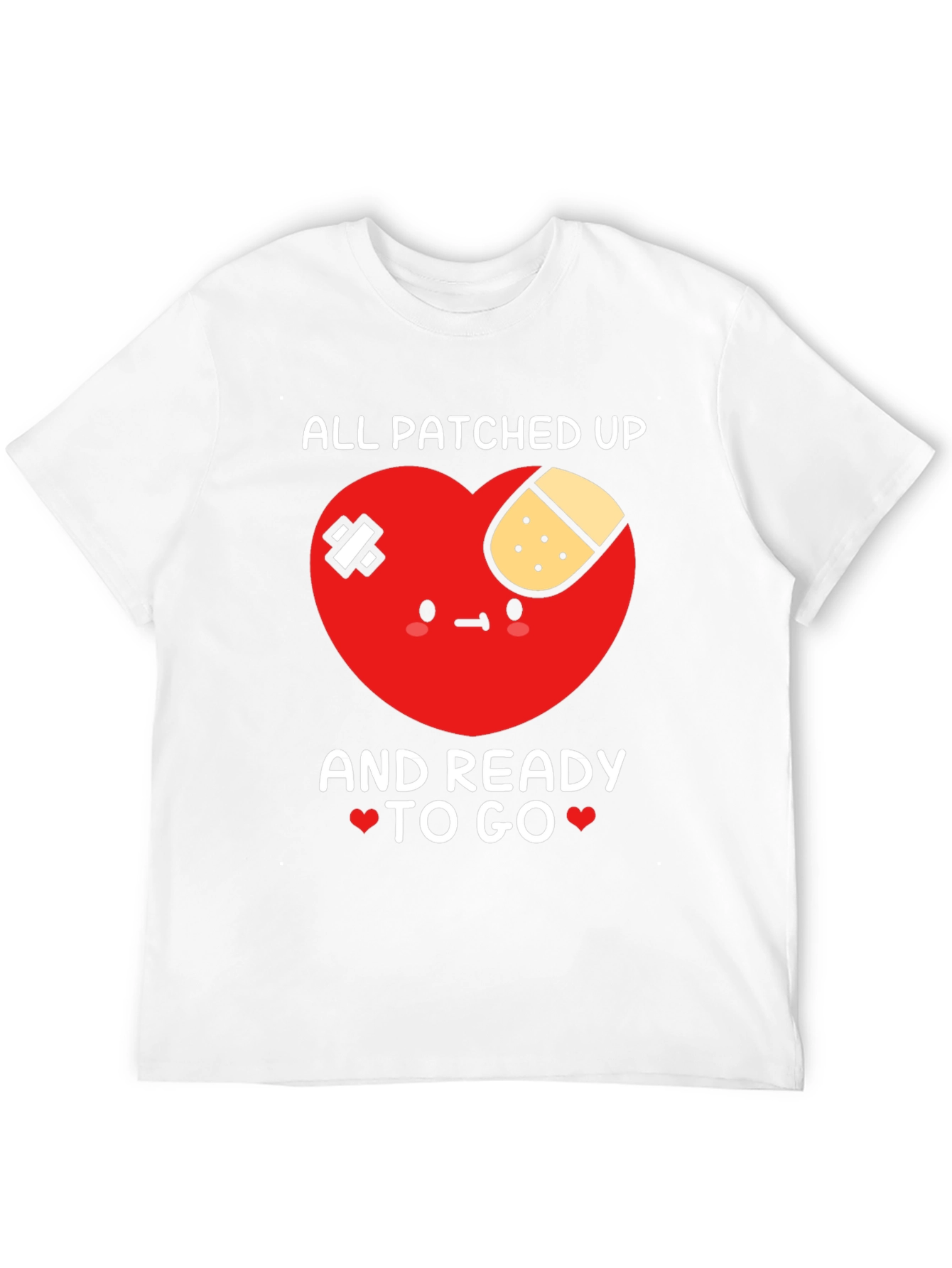 Patched Up Heart Graphic T-Shirt - Ready to Go!