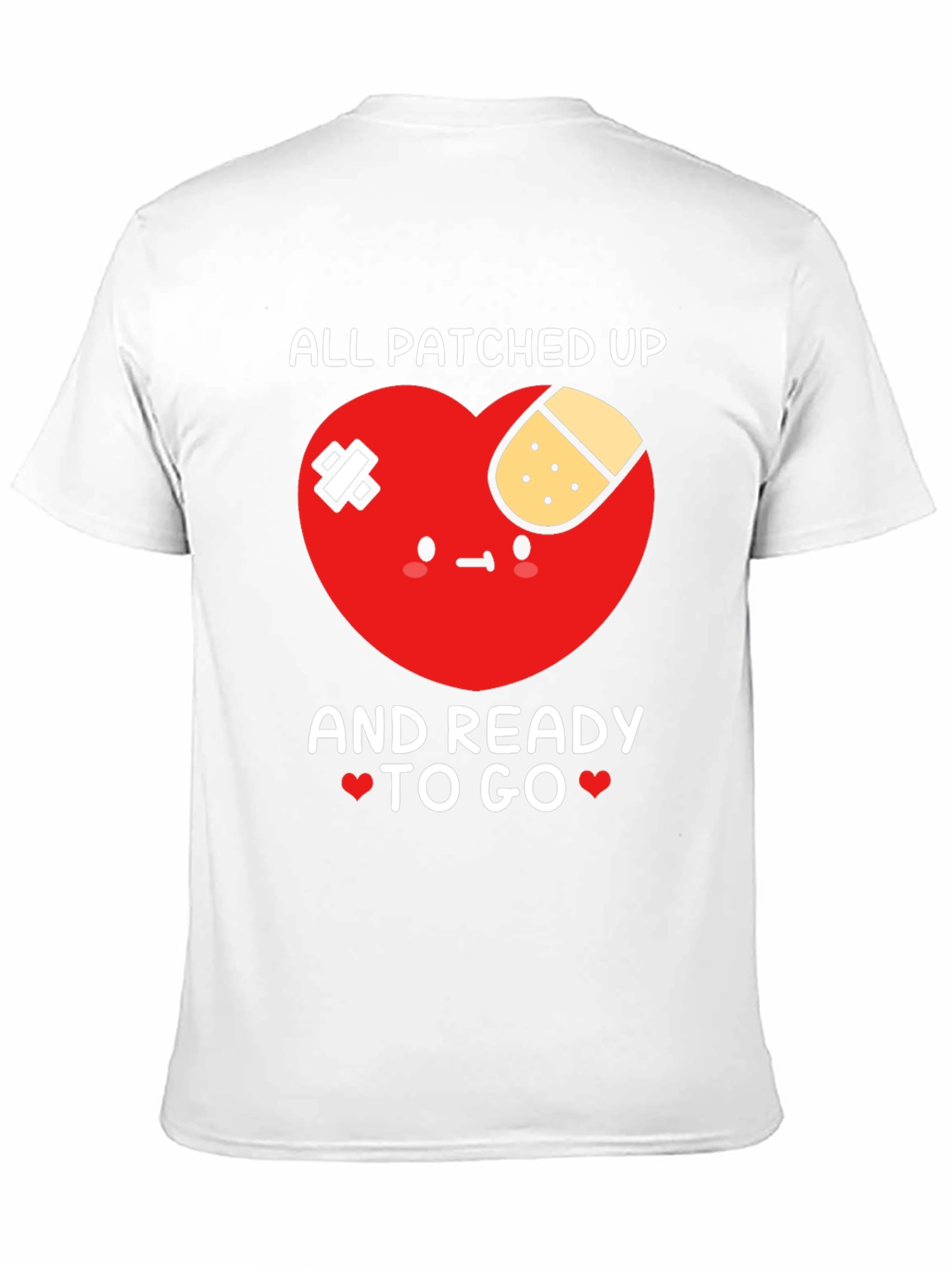 Patched Up Heart Graphic T-Shirt - Ready to Go!