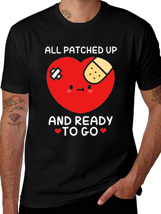 Patched Up Heart Graphic T-Shirt - Ready to Go!