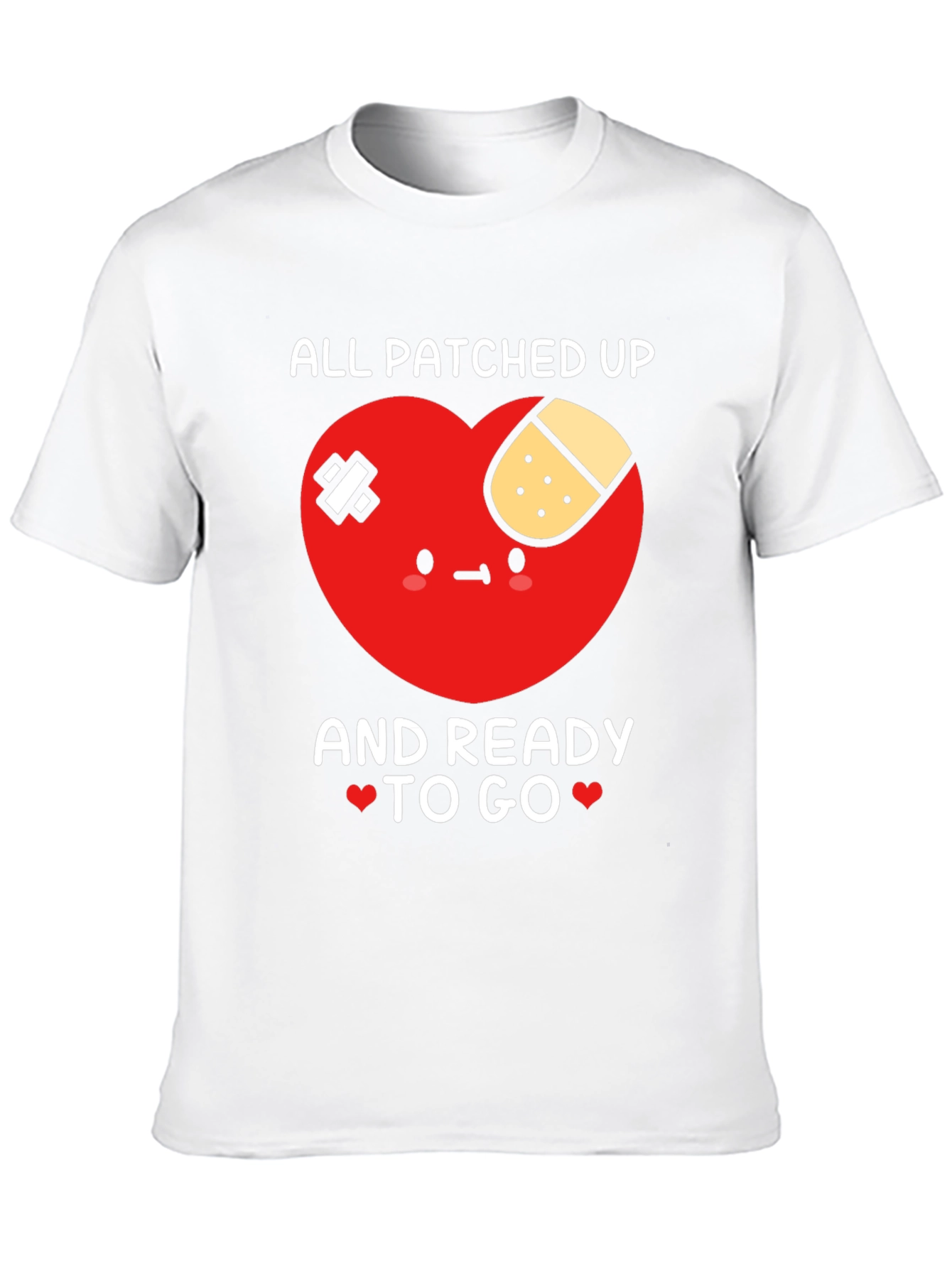 Patched Up Heart Graphic T-Shirt - Ready to Go!