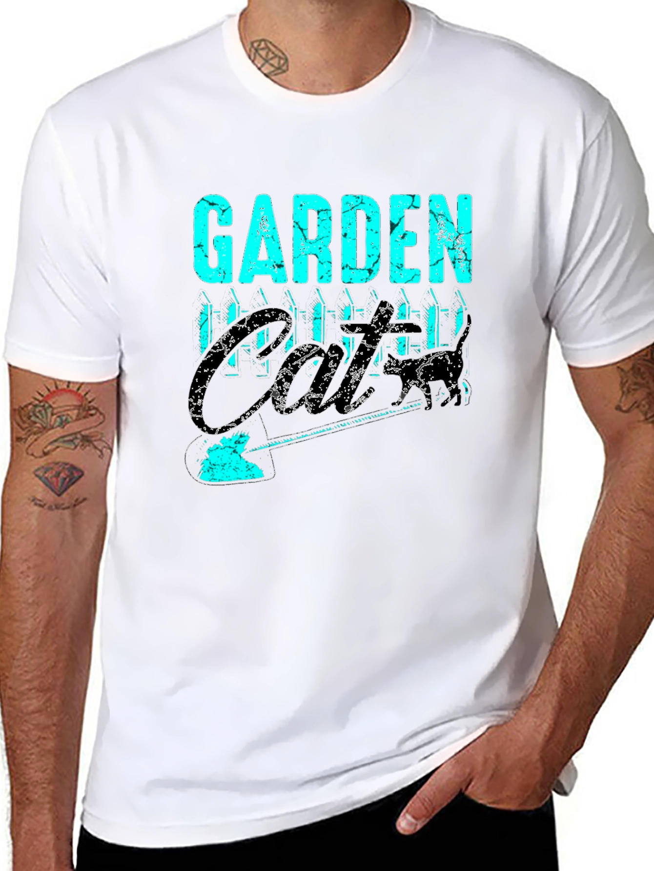 Garden Crew T-Shirt - Black Graphic Tee