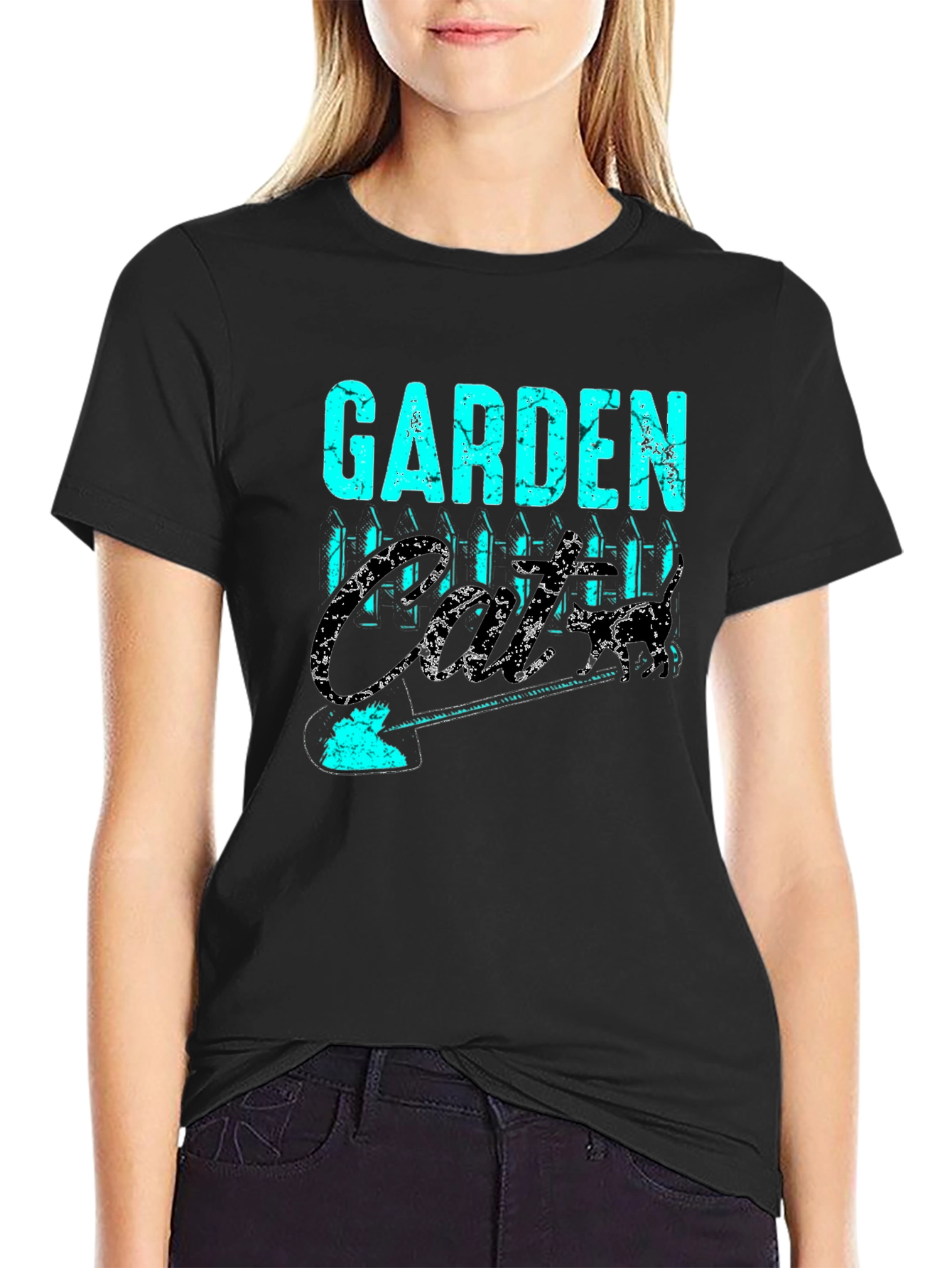 Garden Crew T-Shirt - Black Graphic Tee