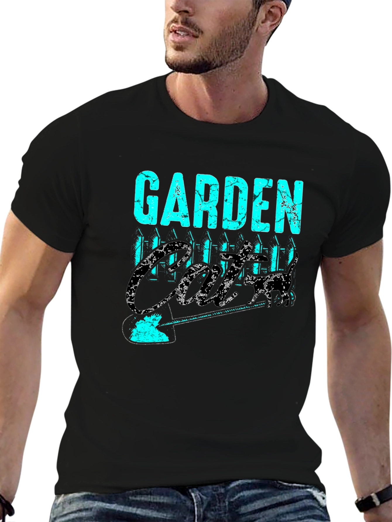 Garden Crew T-Shirt - Black Graphic Tee