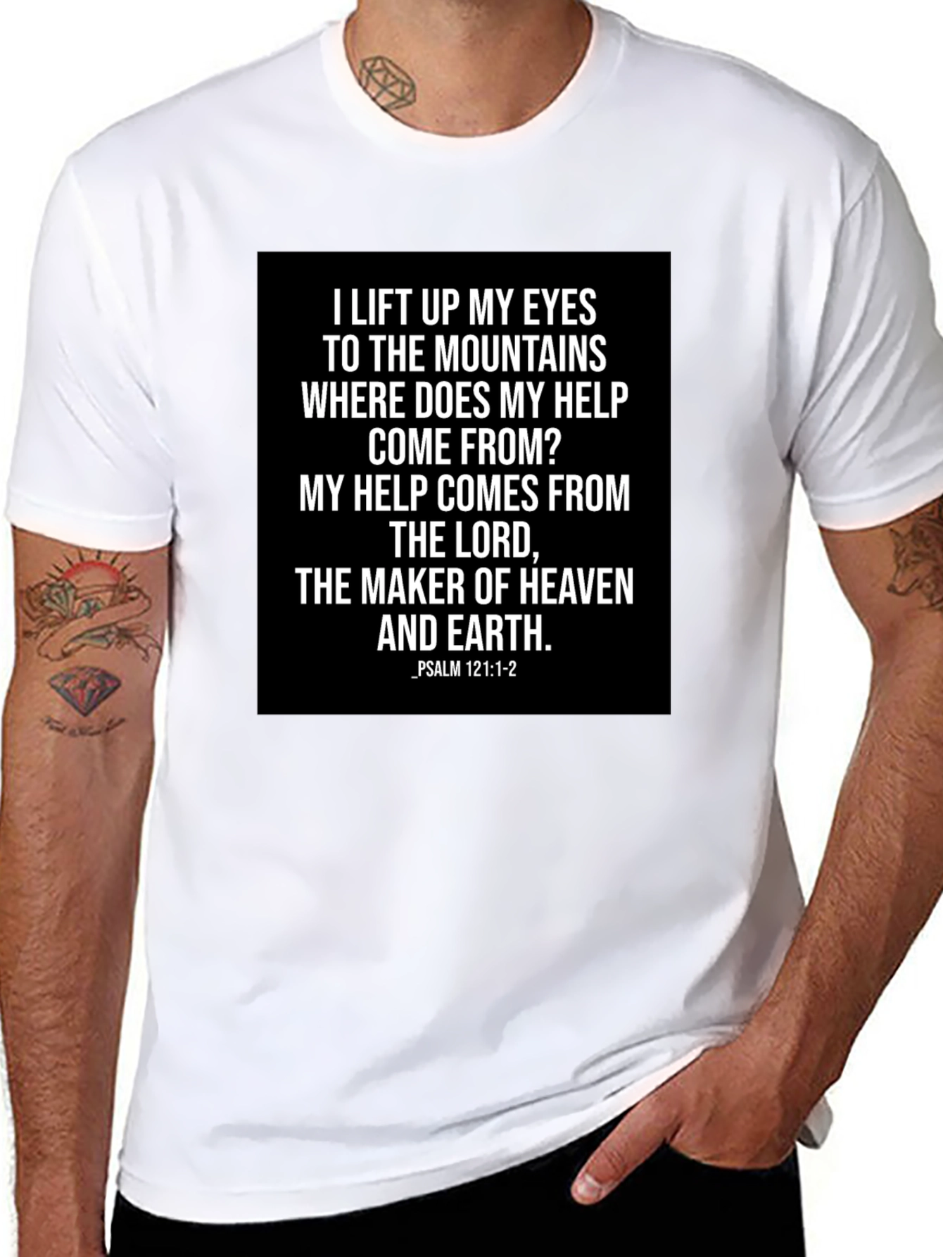 Faith-Based Tee: Psalm 121 Graphic T-Shirt