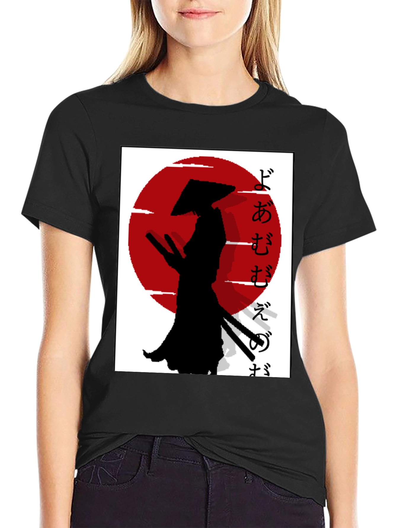 Samurai Silhouette T-Shirt - Japanese Style Graphic Tee