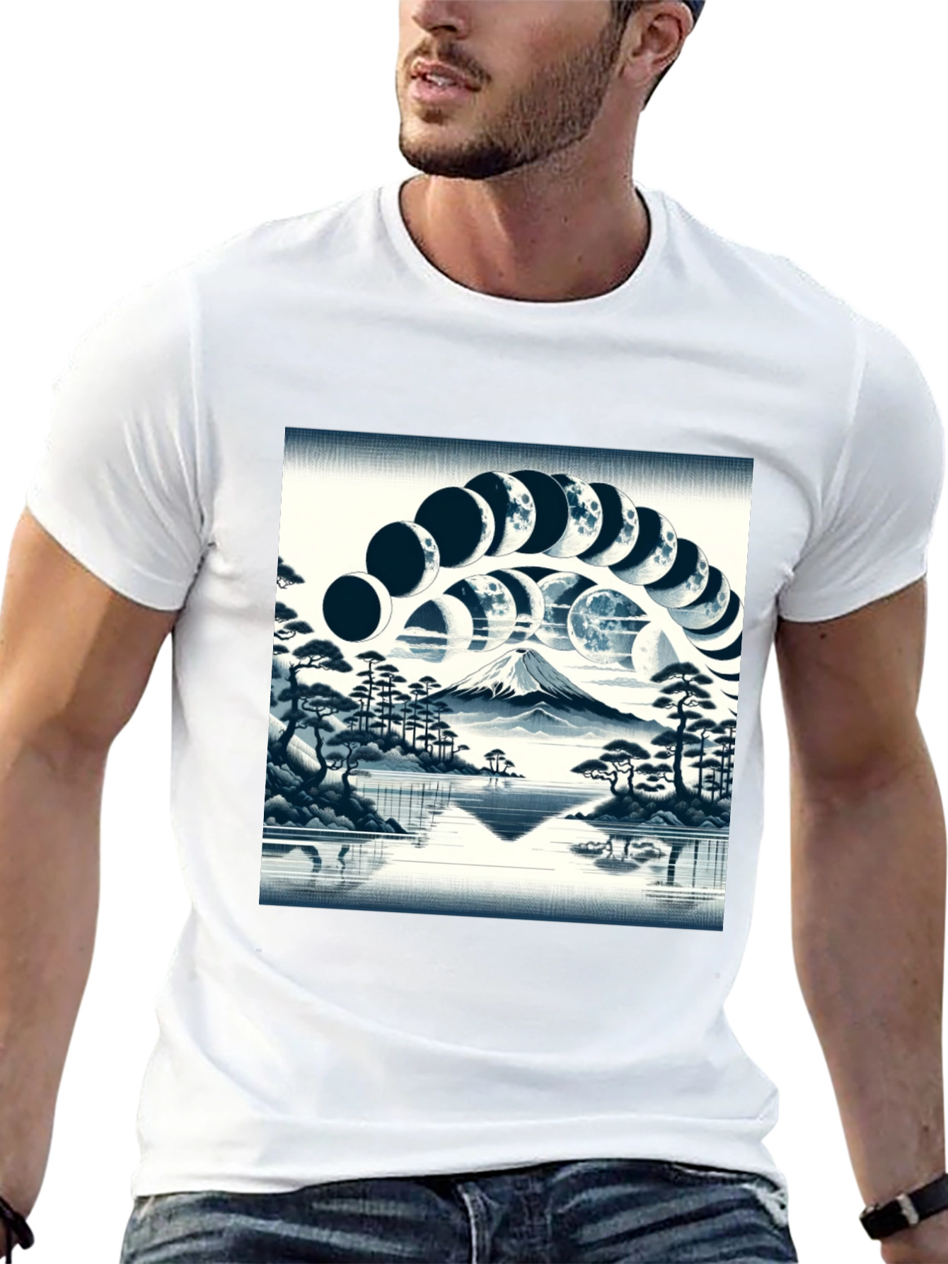 Moon Phase Mountain T-Shirt